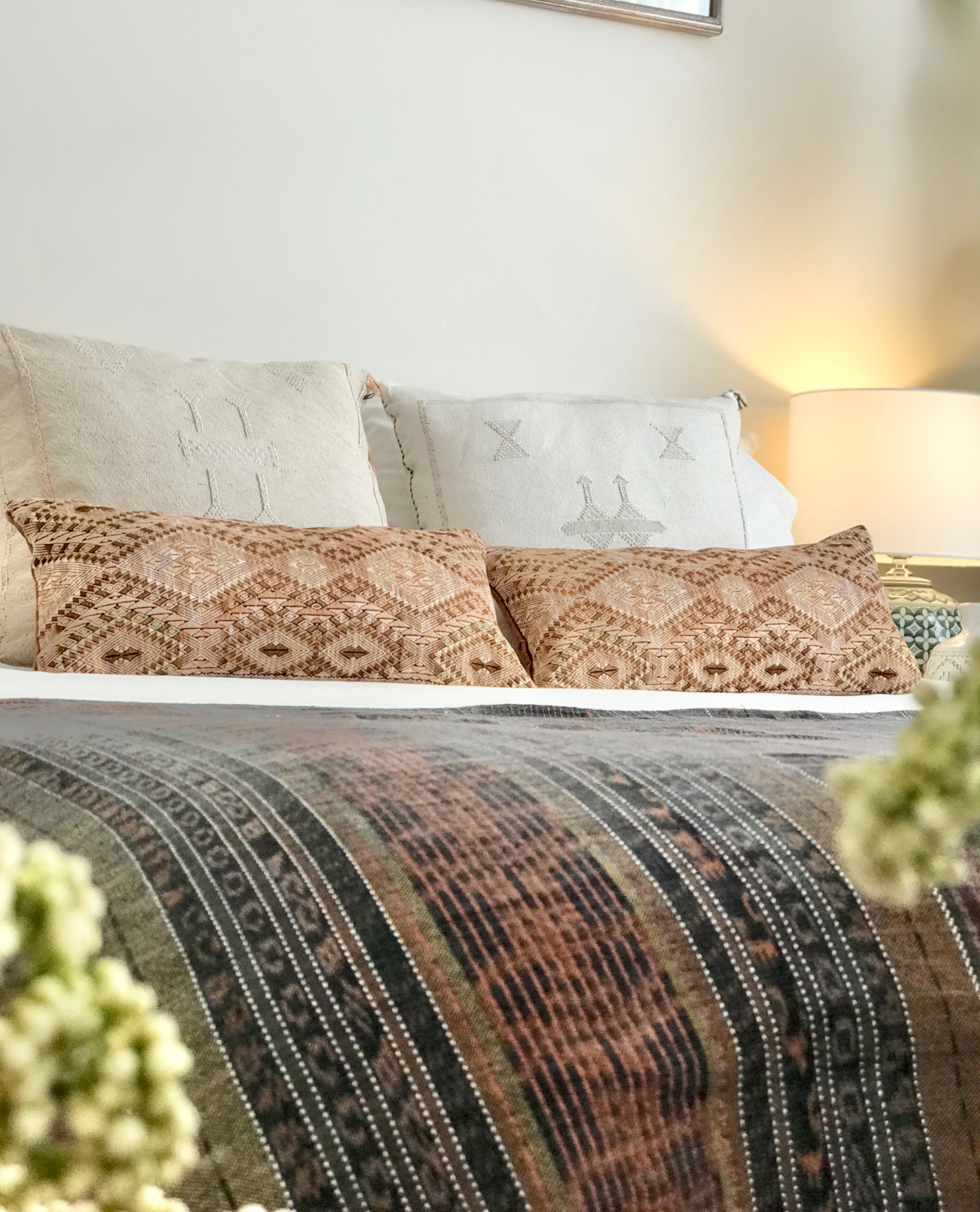 Vintage Textile Cushion - Geometric Chichicastenango XXII