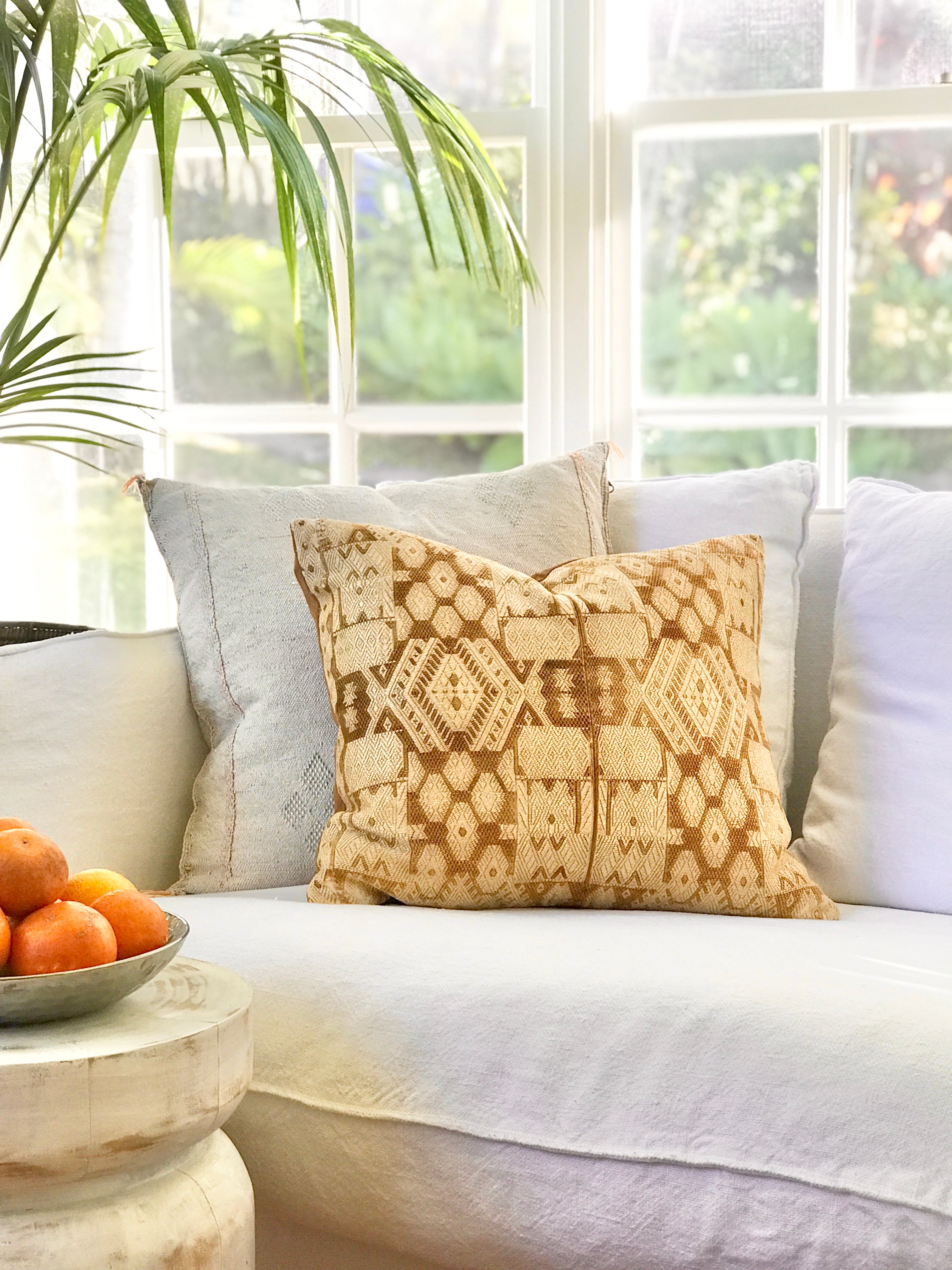 Vintage Textile Cushion - Geometric Chichicastenango XXX