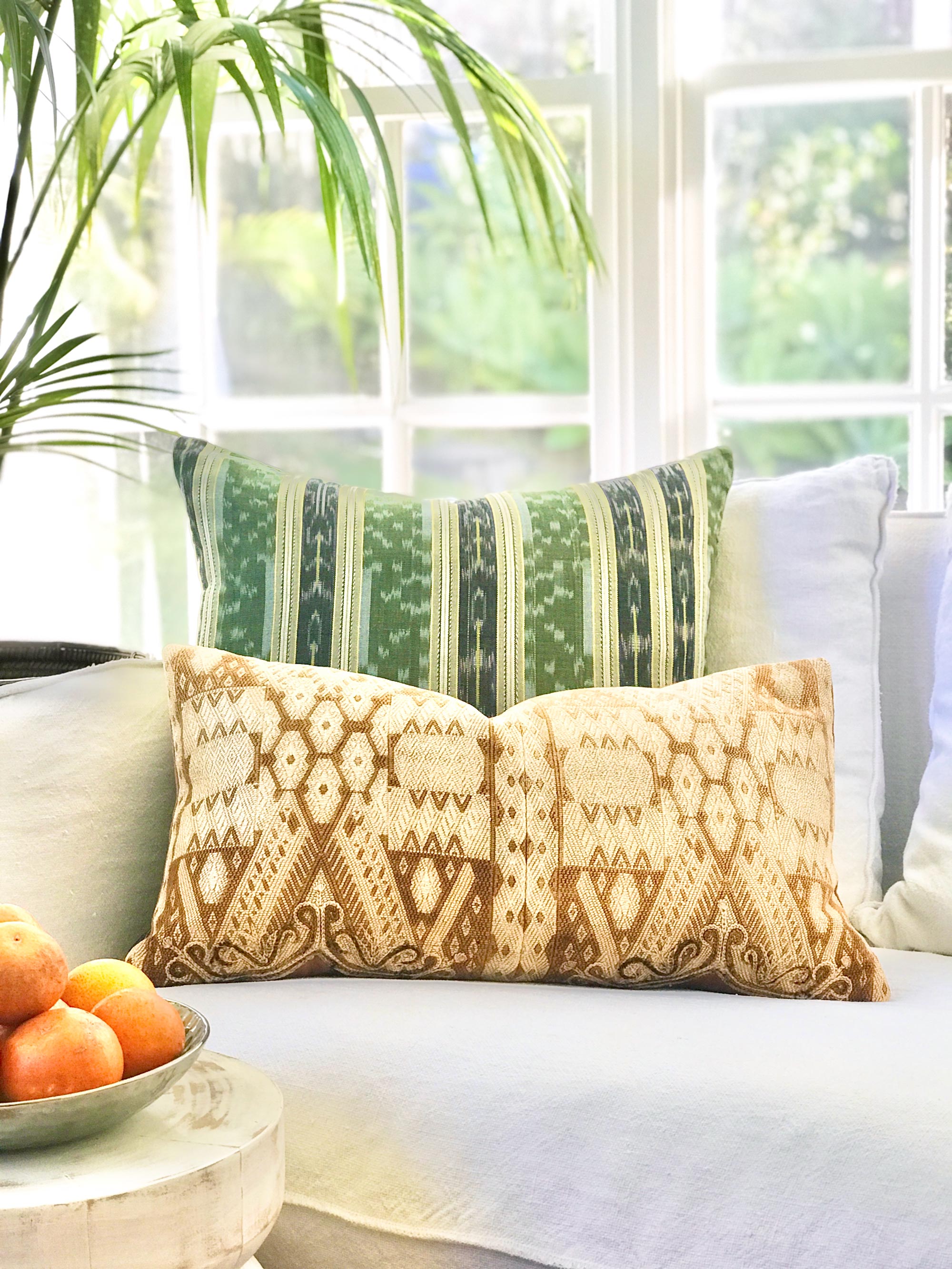 Vintage Textile Cushion - Geometric Chichicastenango XXXI