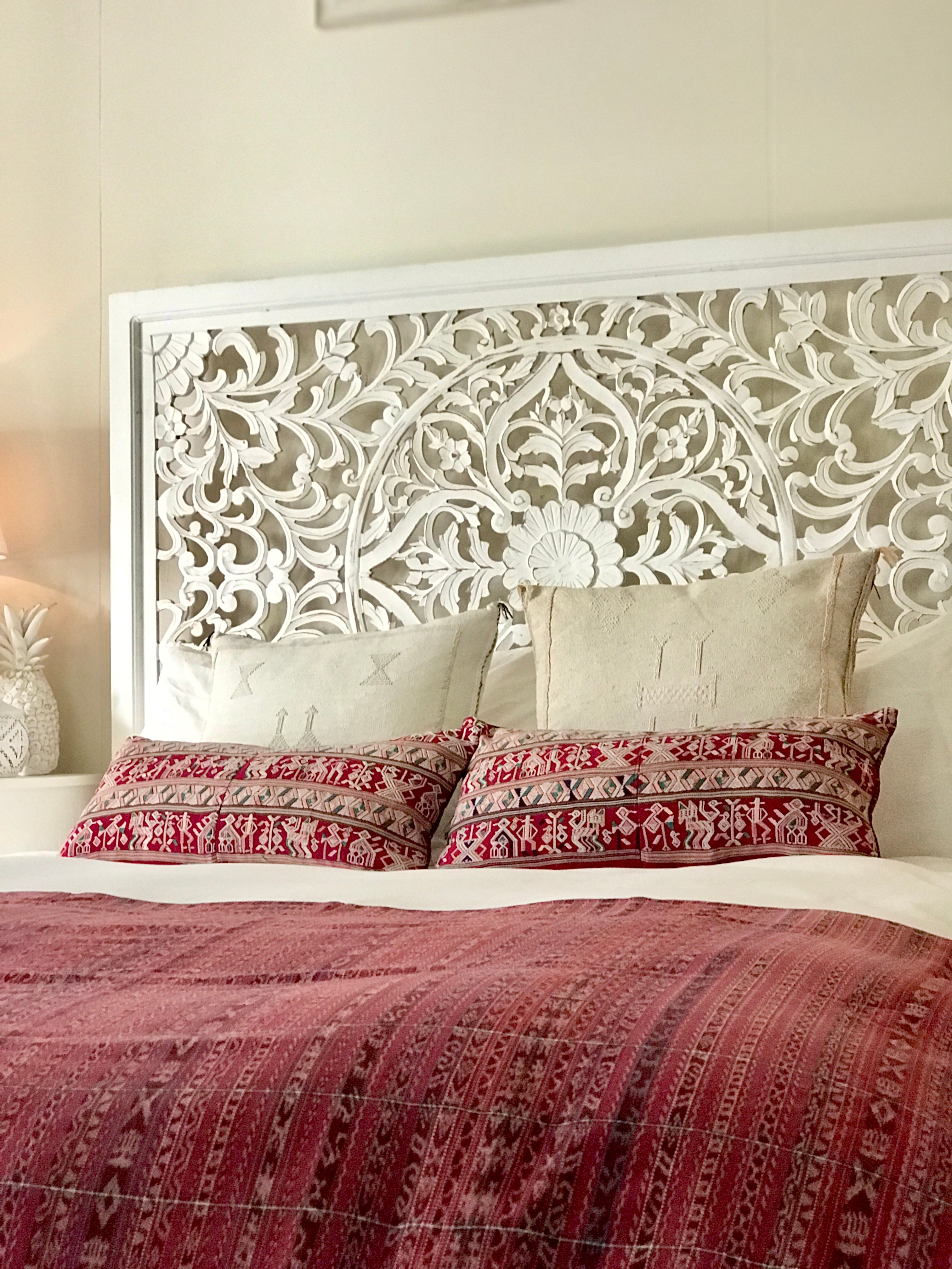 Vintage Textile Cushion - Red Nebaj XIII