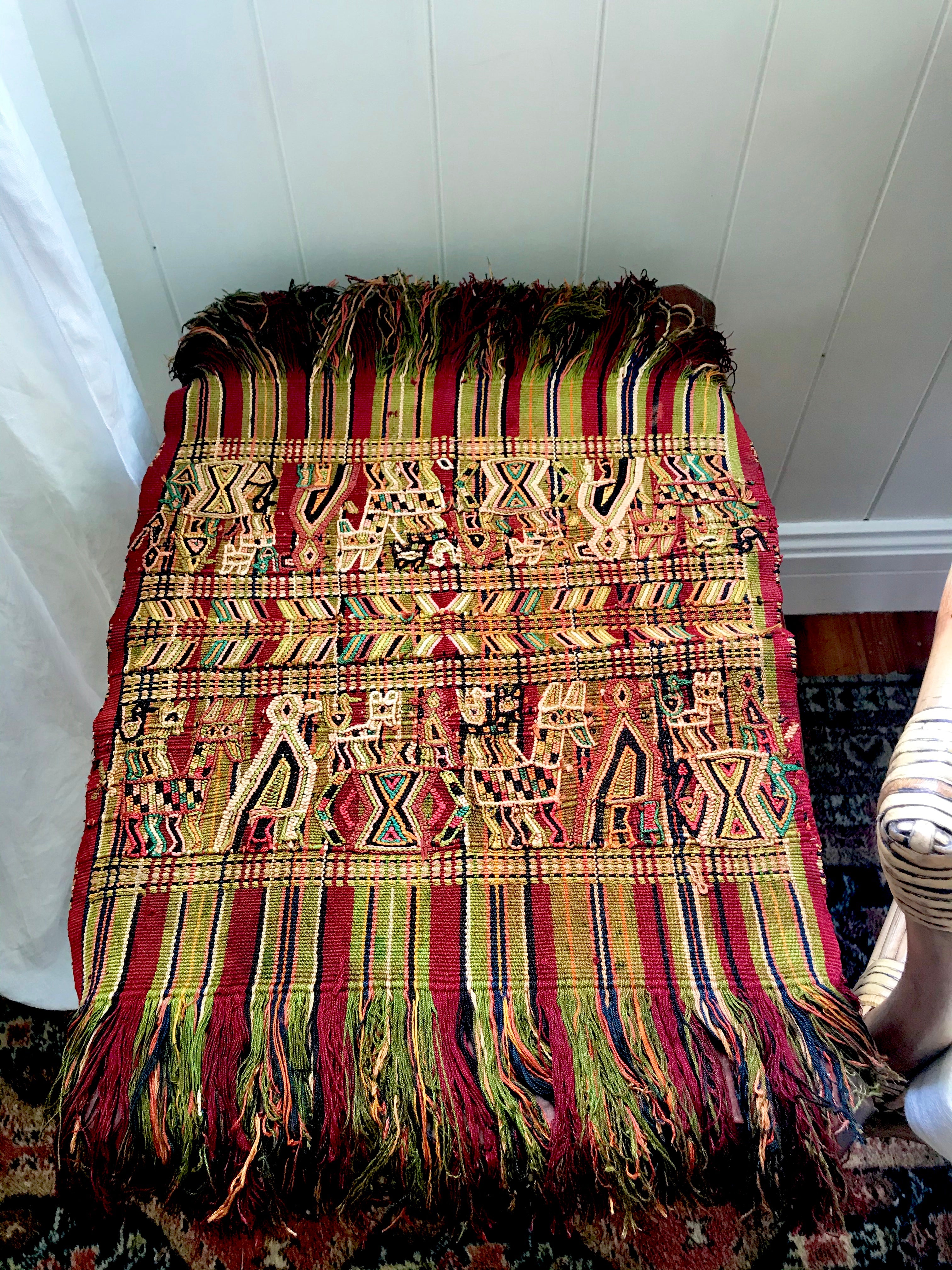Guatemalan Textile - Antique ceremonial cloth from Nebaj VI
