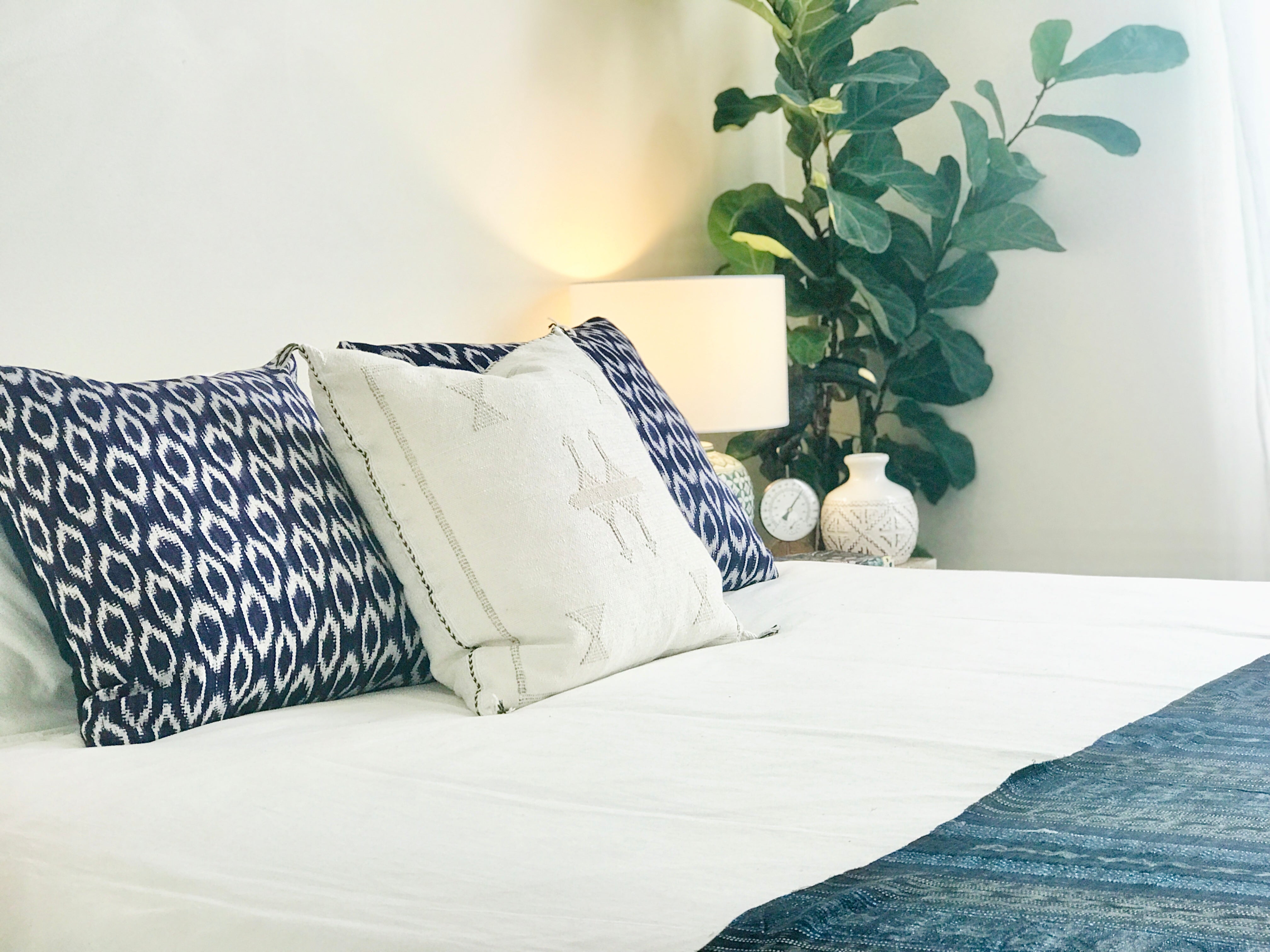 Handwoven Guatemala ikat pillow