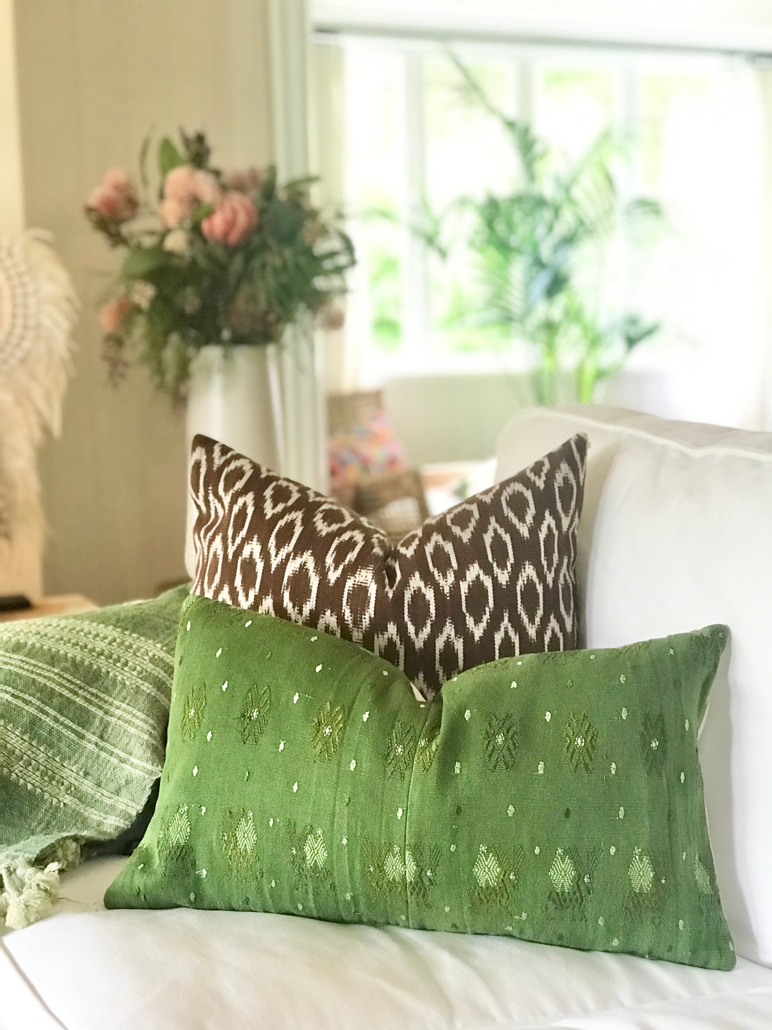 Guatemalan textile pillow