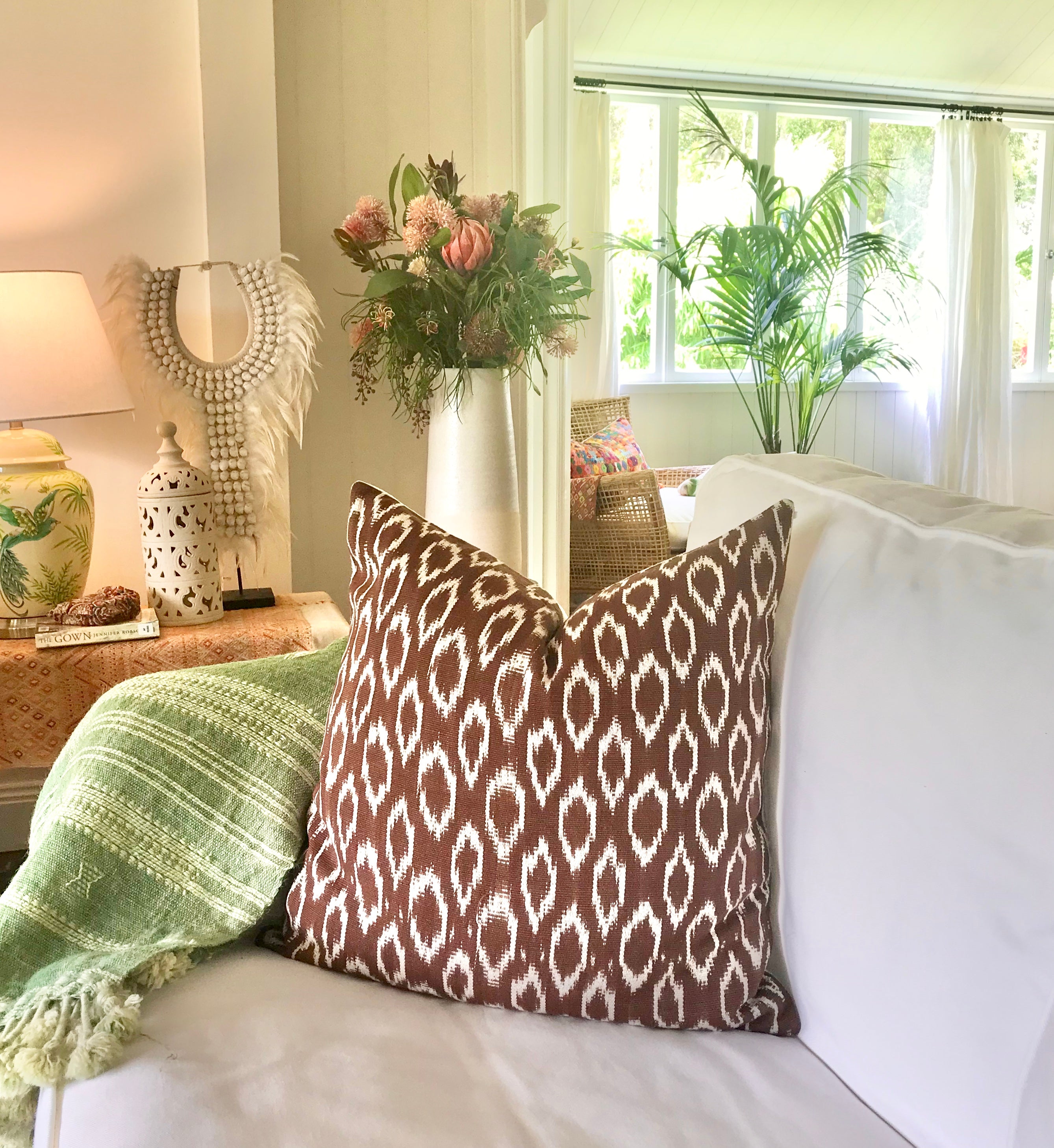 Guatemalan textile pillow