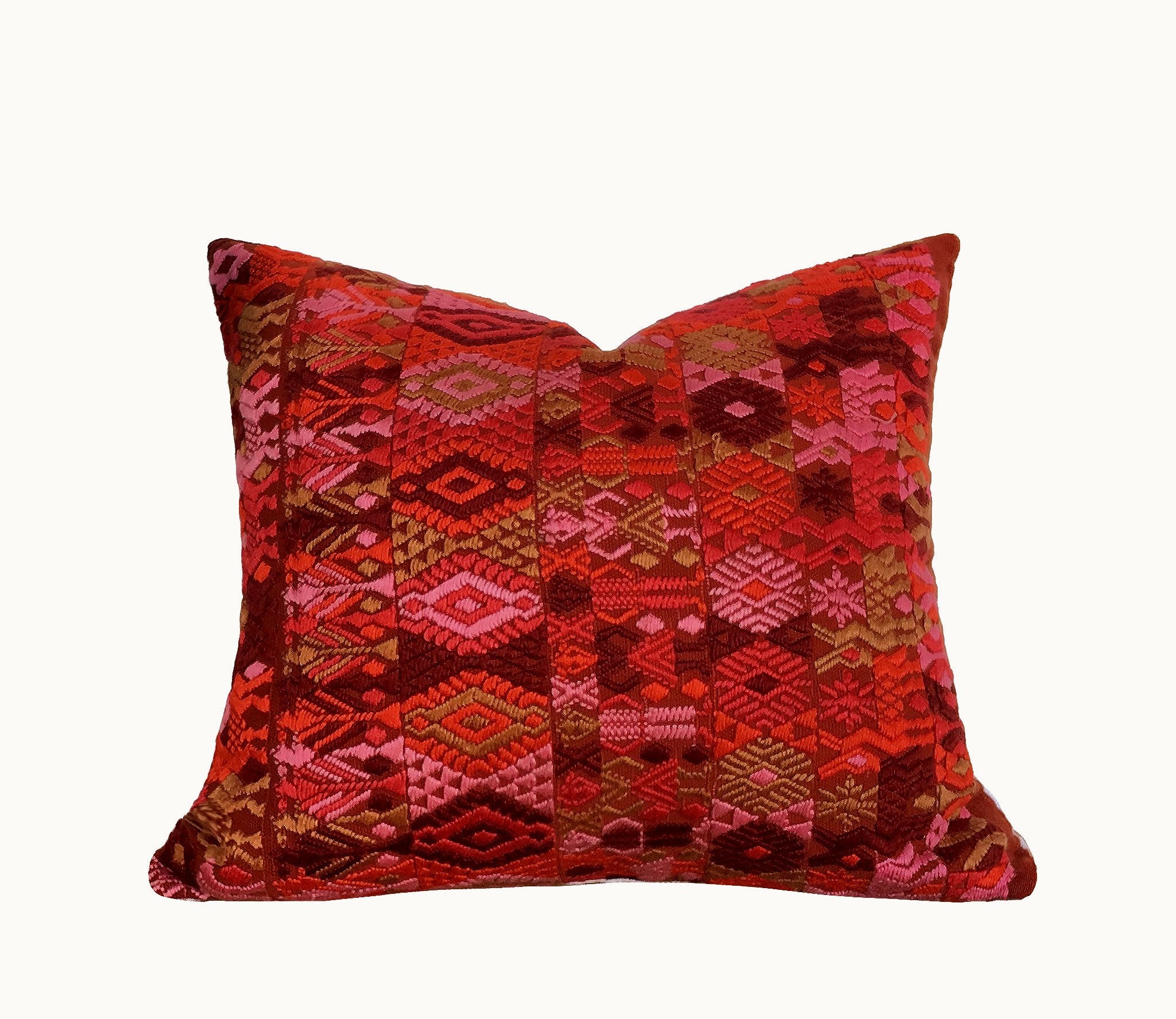 Guatemalan textiles, huipil pillow - Lamour Artisans
