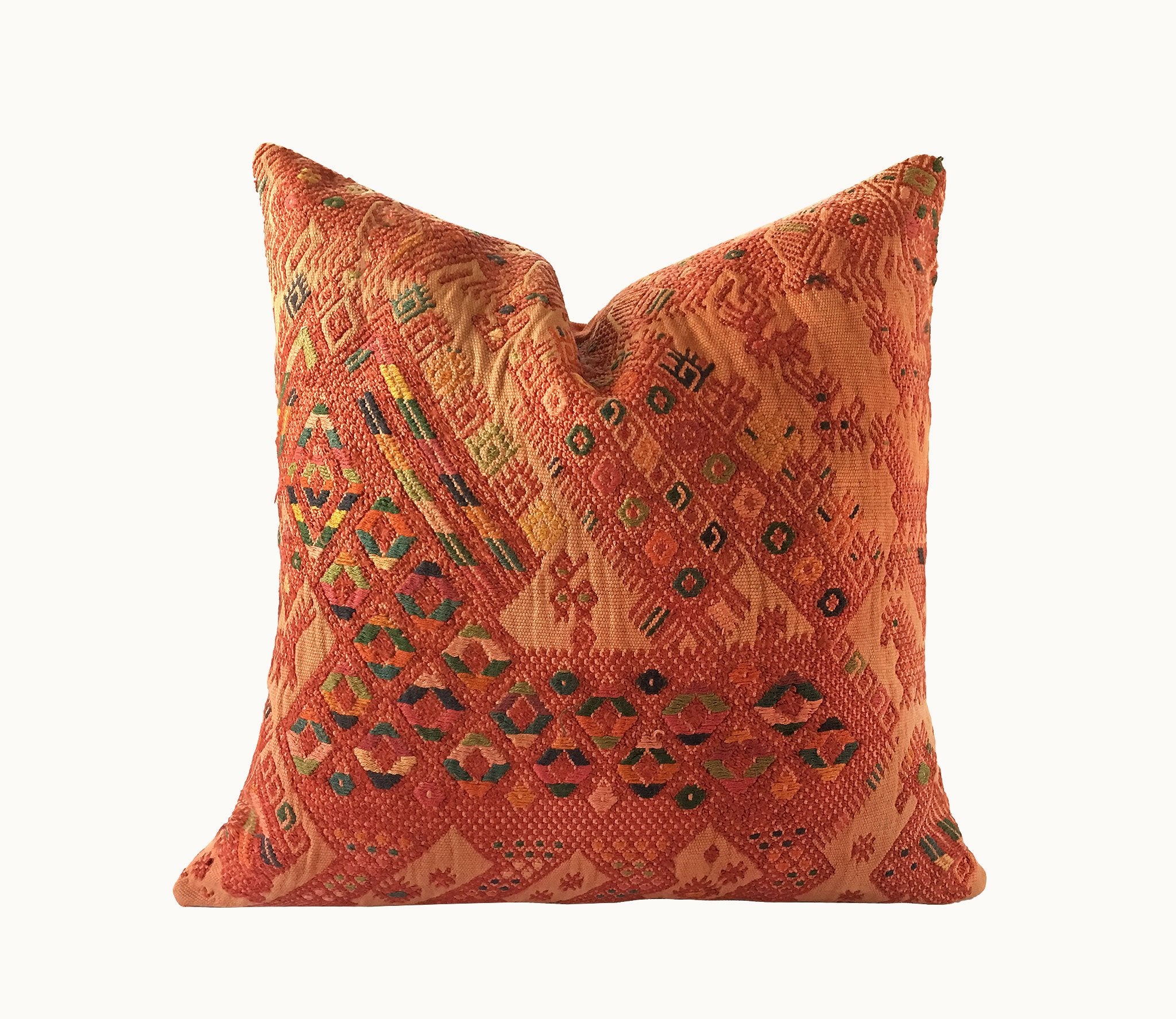 Guatemalan textiles, huipil pillow - Lamour Artisans