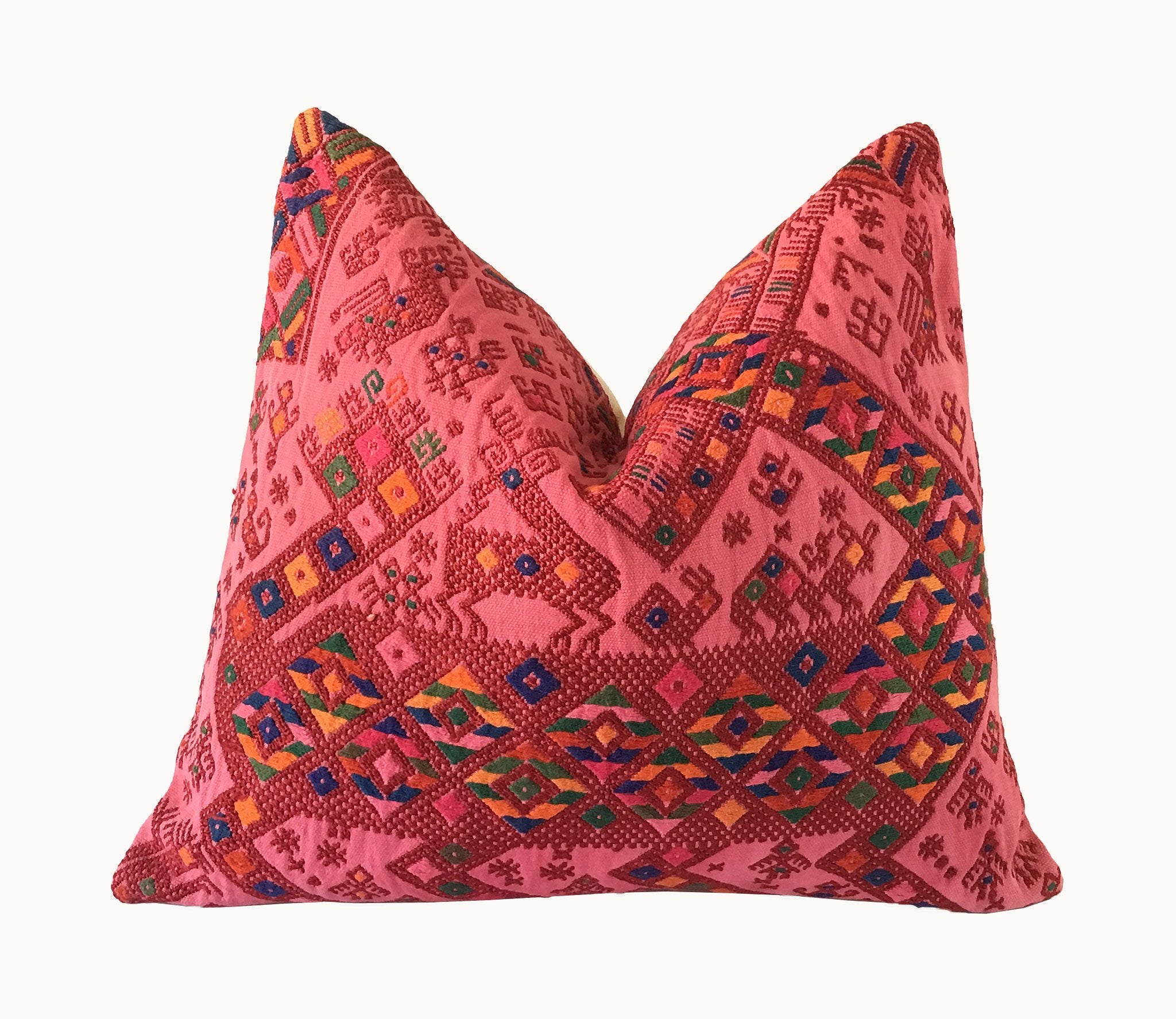 Guatemalan textiles, huipil pillow - Lamour Artisans
