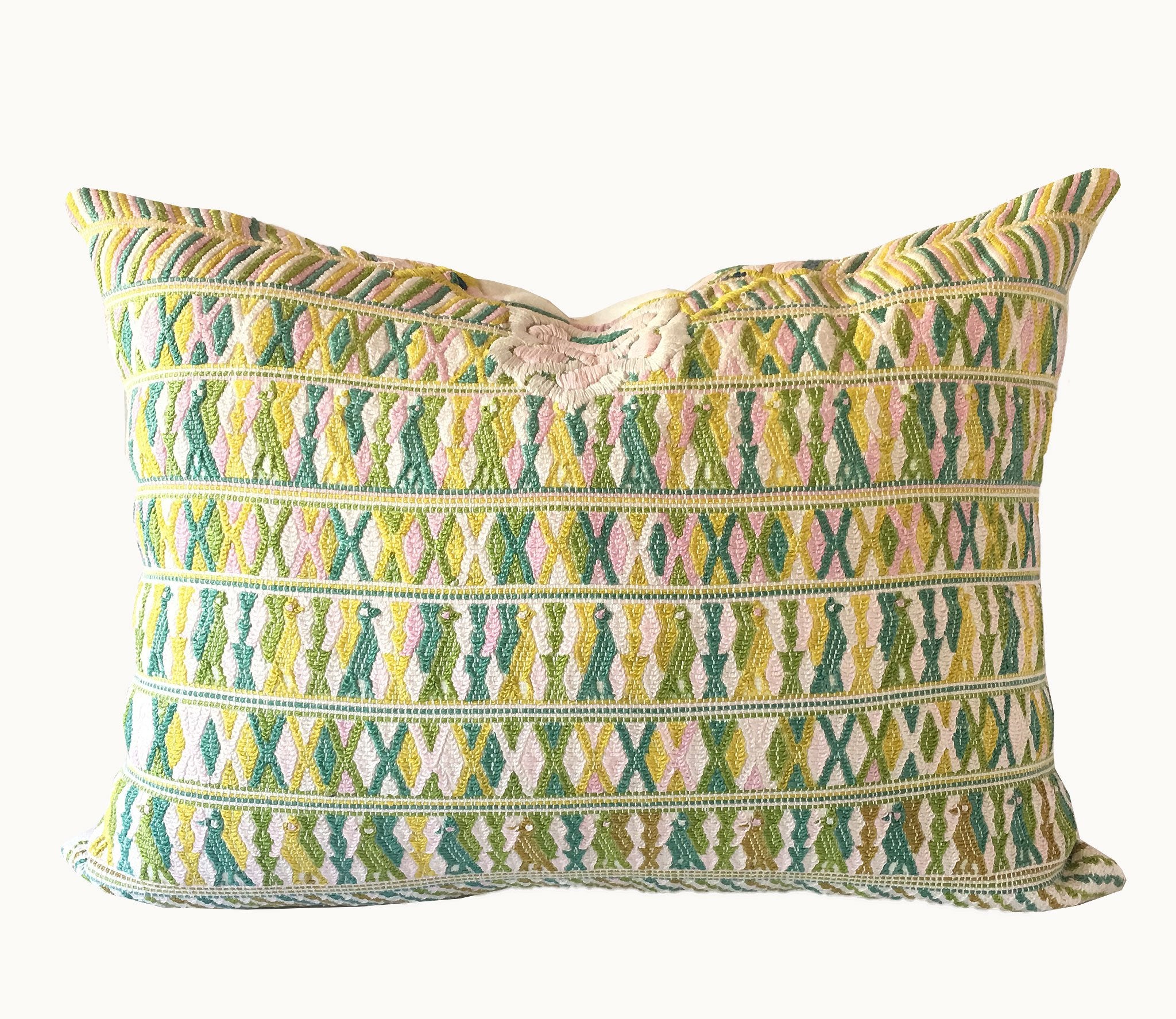 Guatemalan textiles, huipil pillow - Lamour Artisans