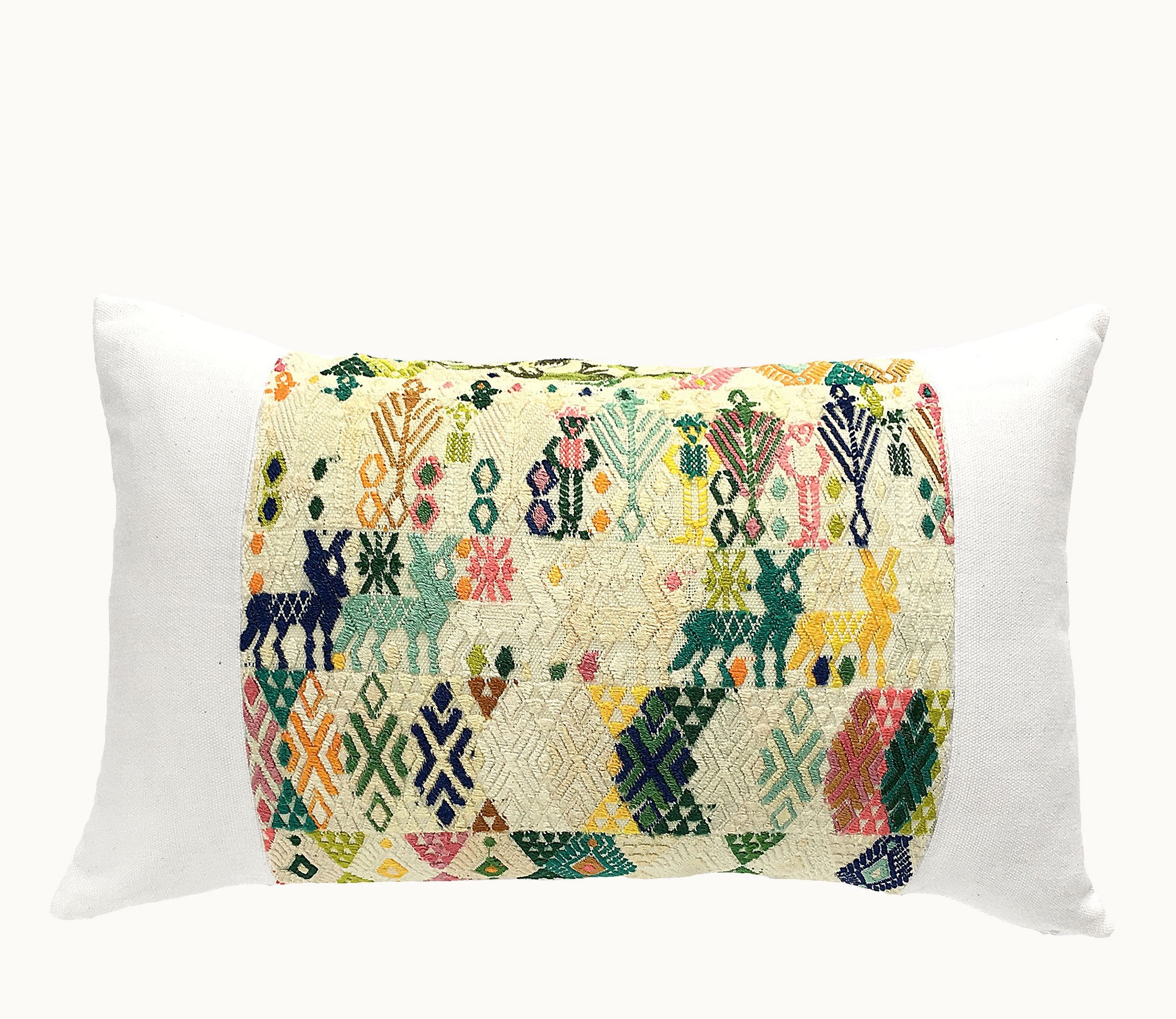 Guatemalan textiles, huipil pillow - Lamour Artisans