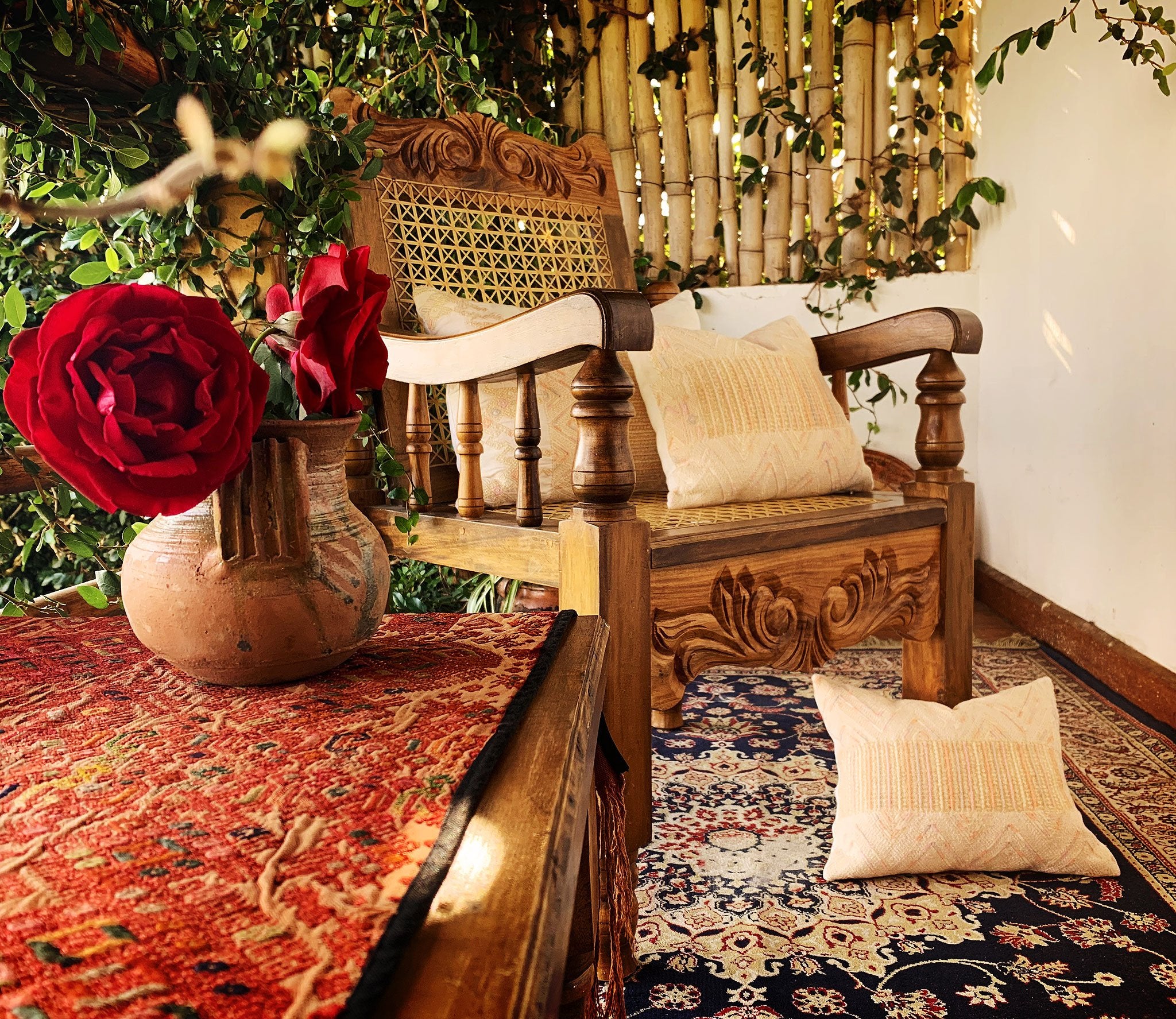 Guatemalan textiles, huipil pillow - Lamour Artisans