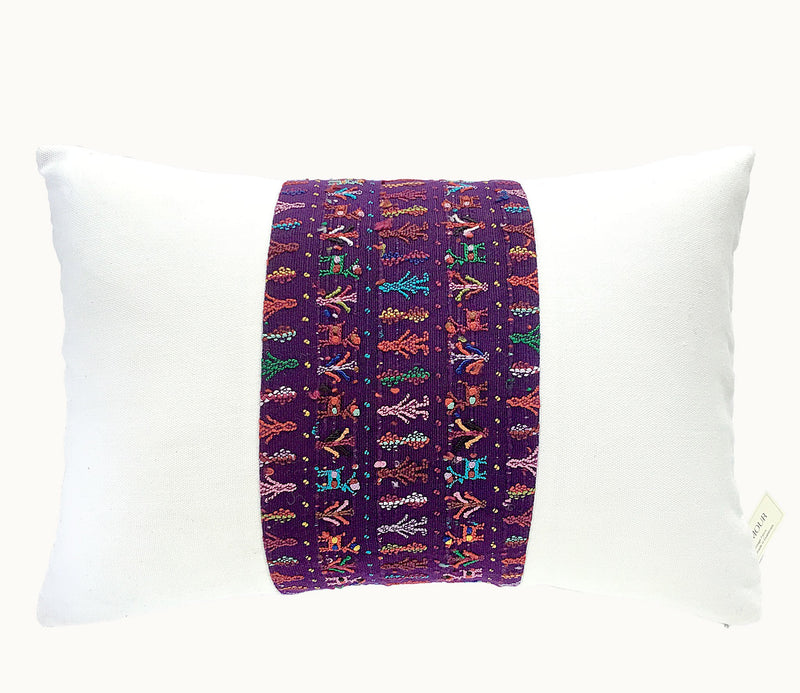 Guatemalan textiles, huipil pillow - Lamour Artisans