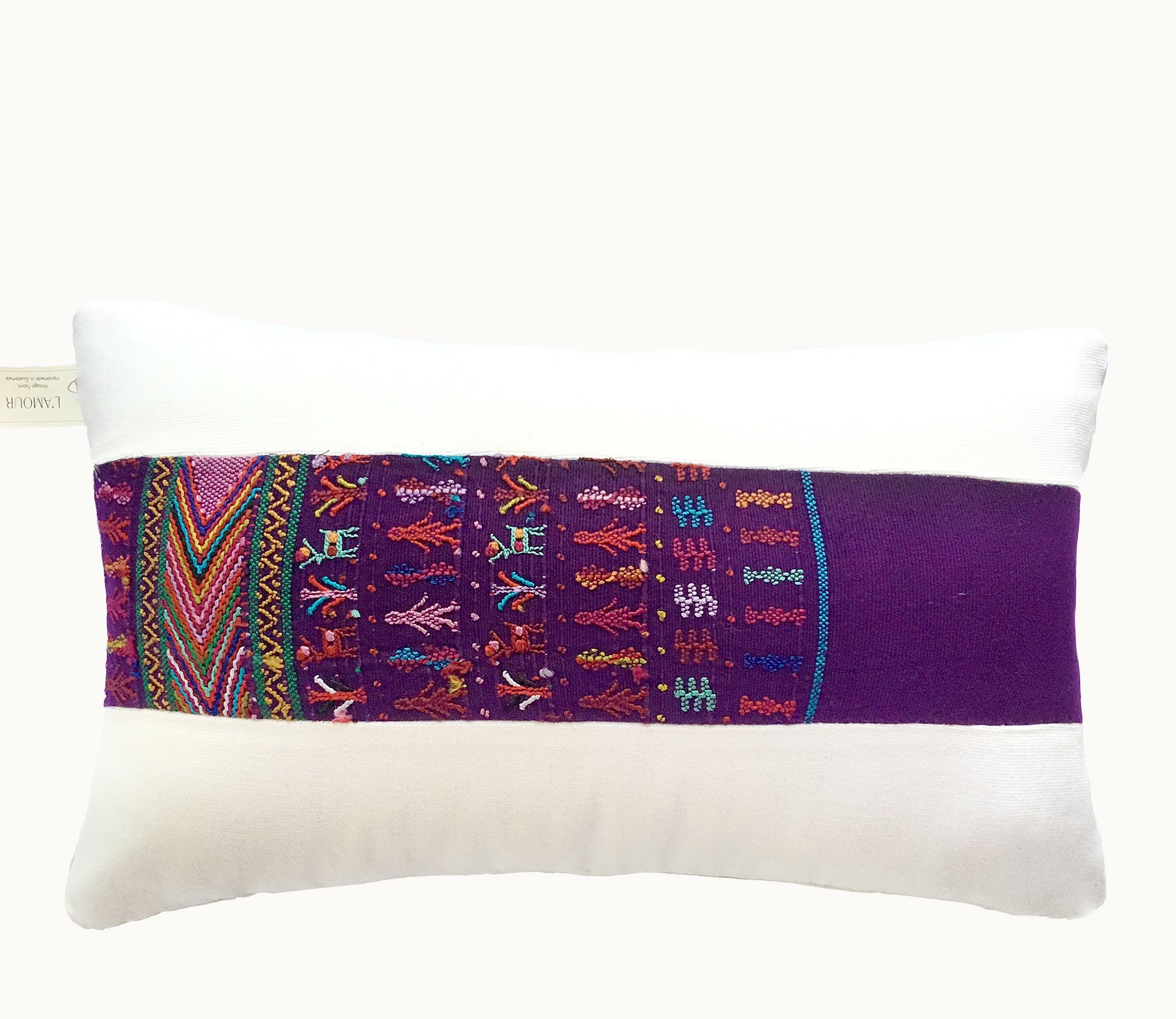 Guatemalan textiles, huipil pillow - Lamour Artisans