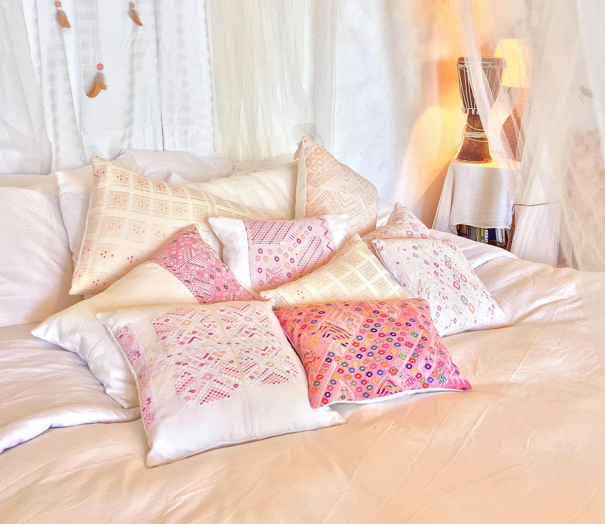 Guatemalan textiles, huipil pillow - Lamour Artisans