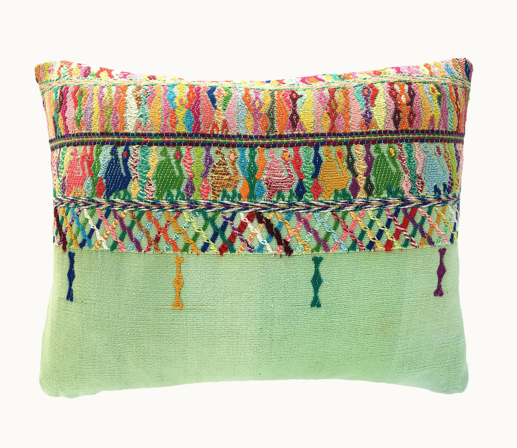 Guatemalan textiles, huipil pillow - Lamour Artisans