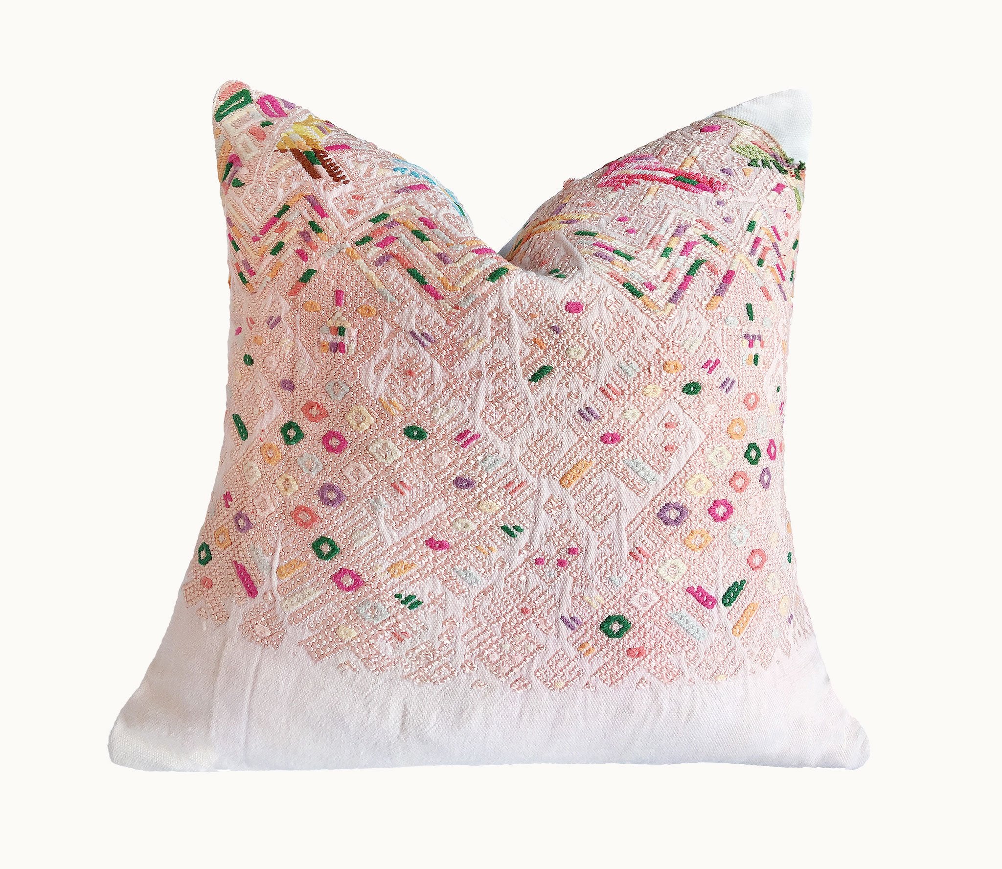 Guatemalan textiles, huipil pillow - Lamour Artisans