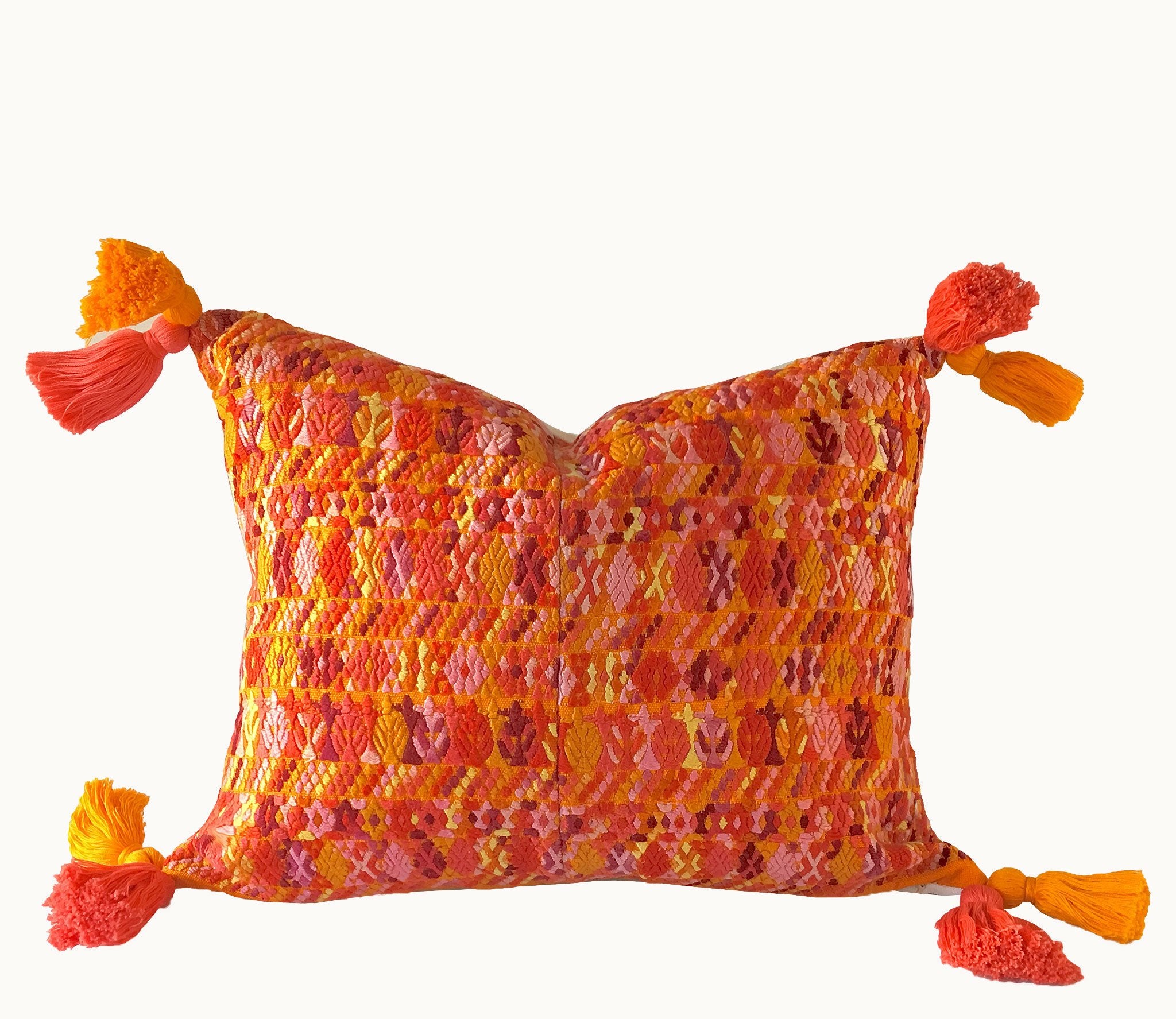 Guatemalan textiles, huipil pillow - Lamour Artisans