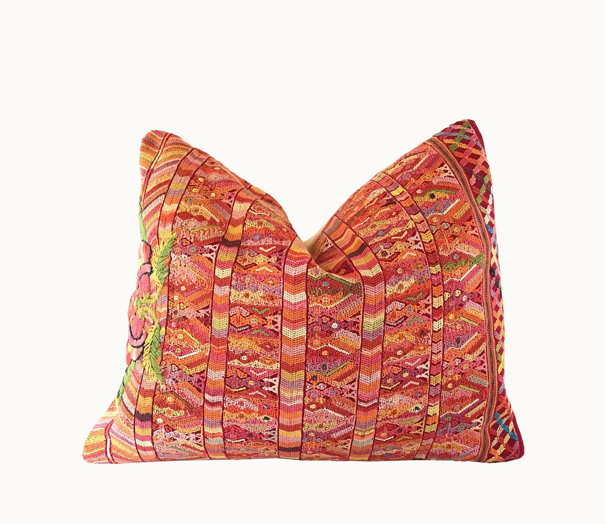 Guatemalan textiles, huipil pillow - Lamour Artisans