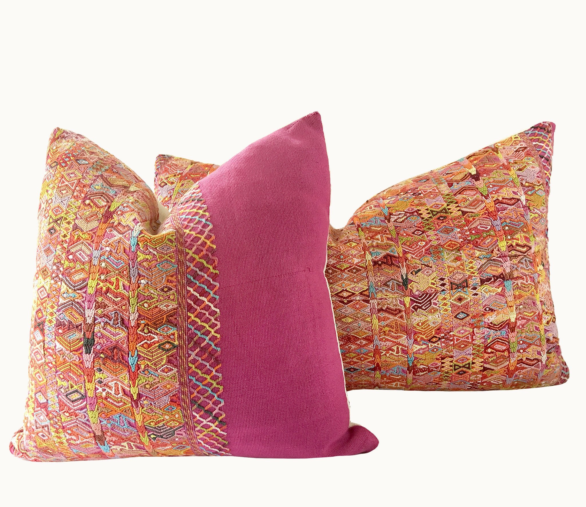 Guatemalan textiles, huipil pillow - Lamour Artisans