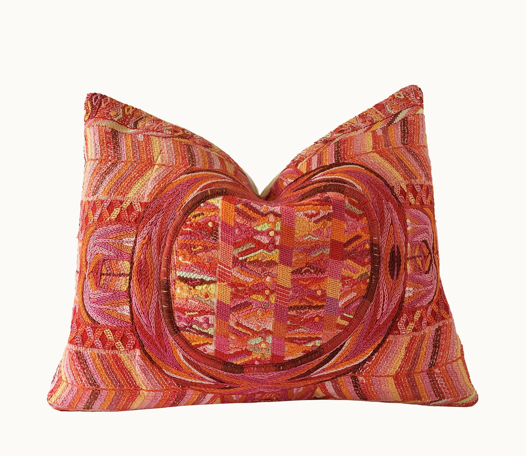 Guatemalan textiles, huipil pillow - Lamour Artisans