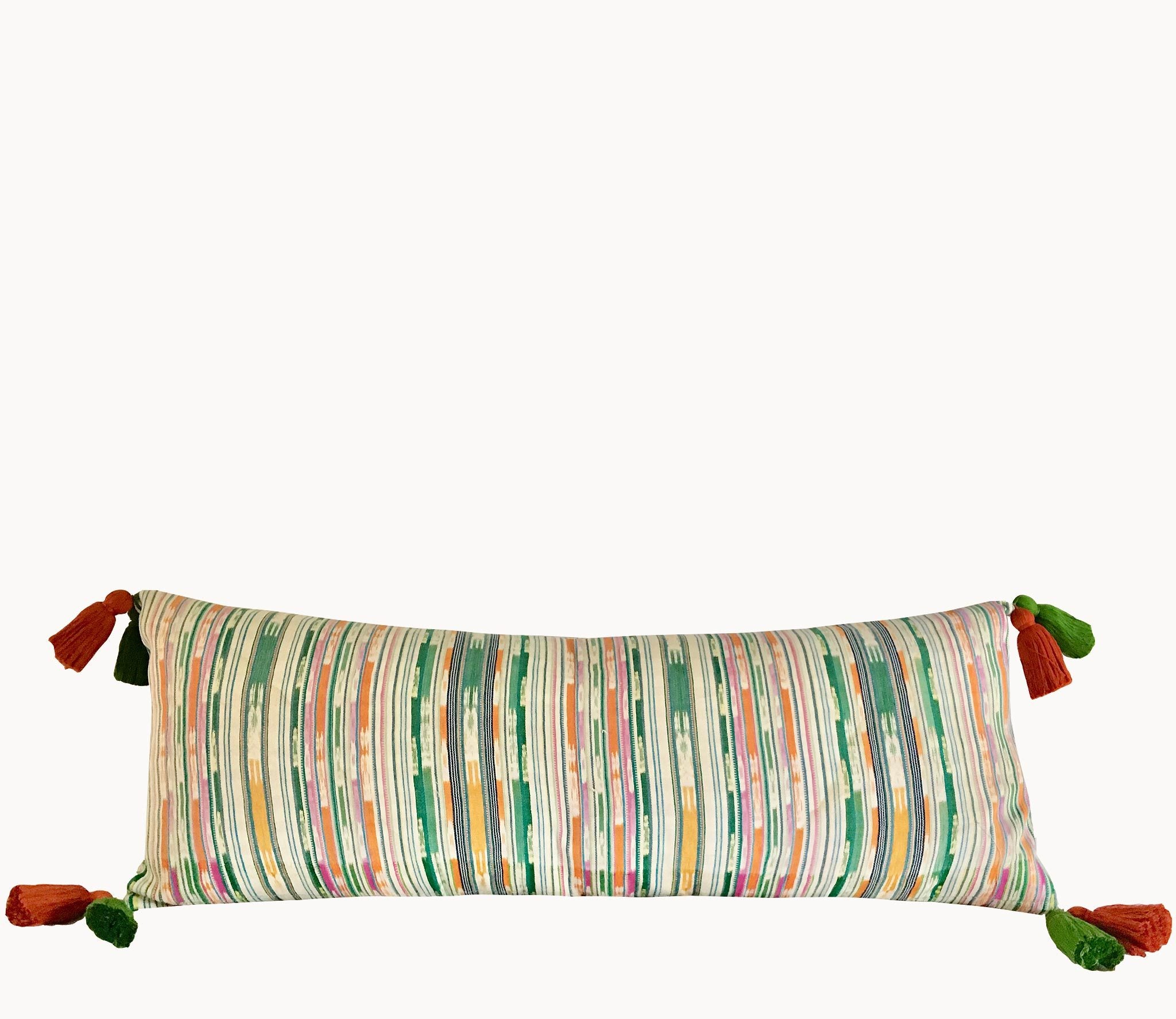 Guatemalan textiles, ikat pillow - Lamour Artisans