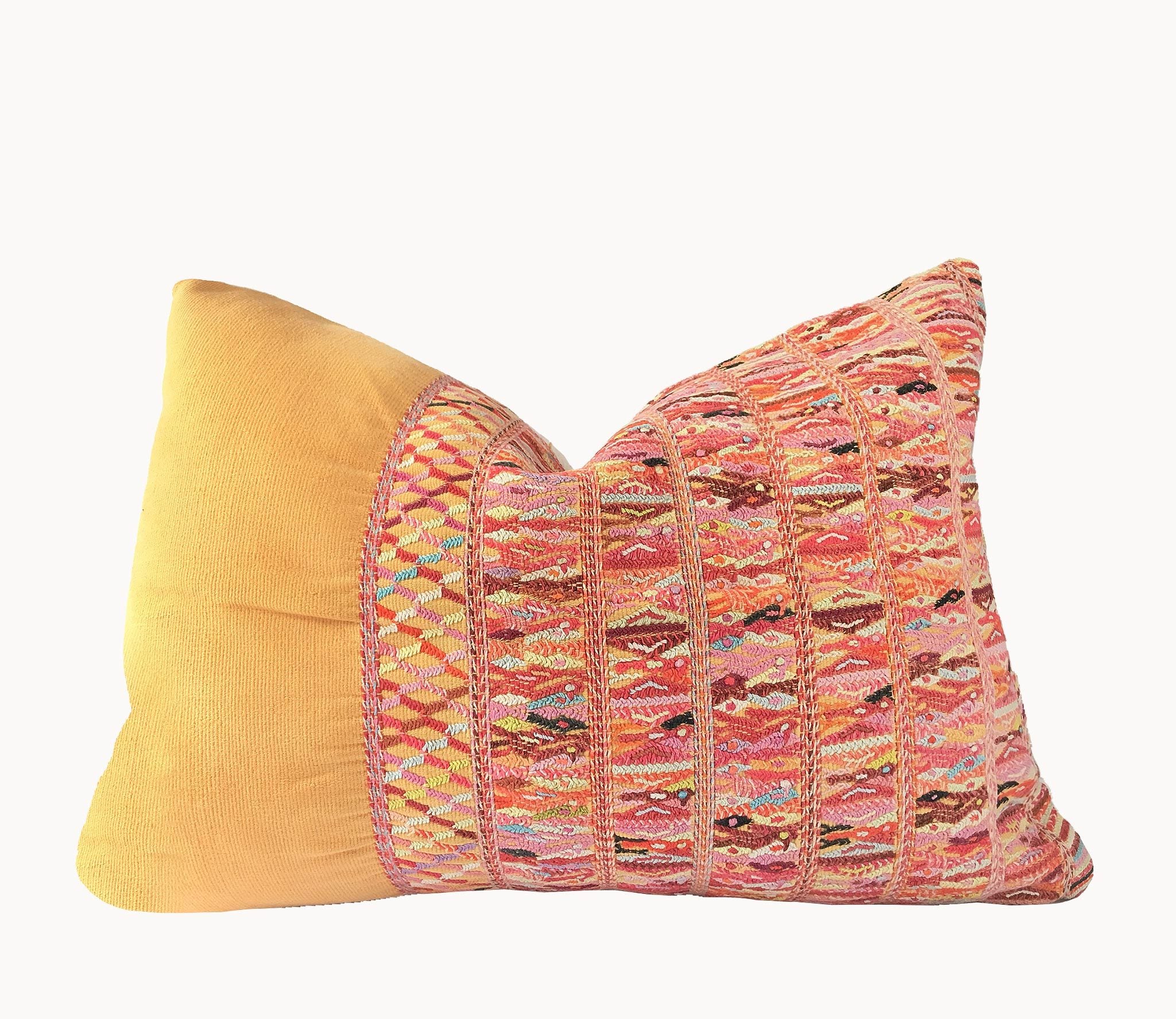 Guatemalan textiles, huipil pillow - Lamour Artisans