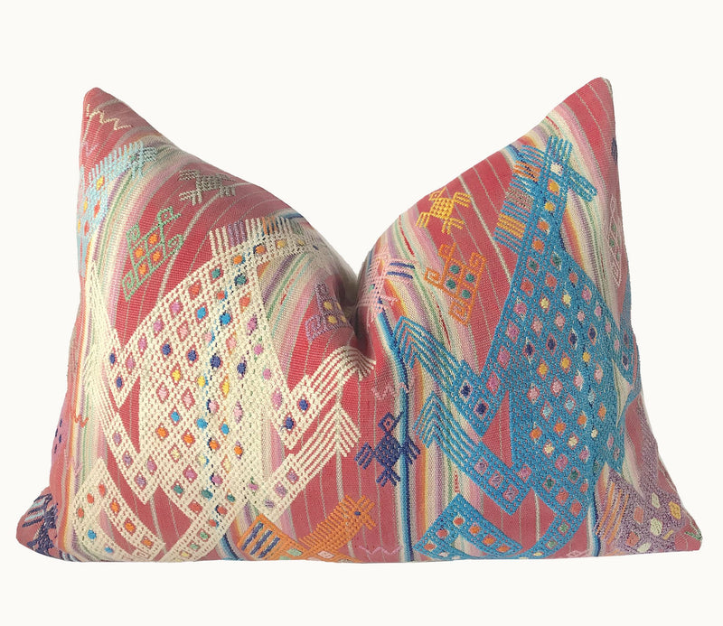 Guatemalan textiles, huipil pillow - Lamour Artisans