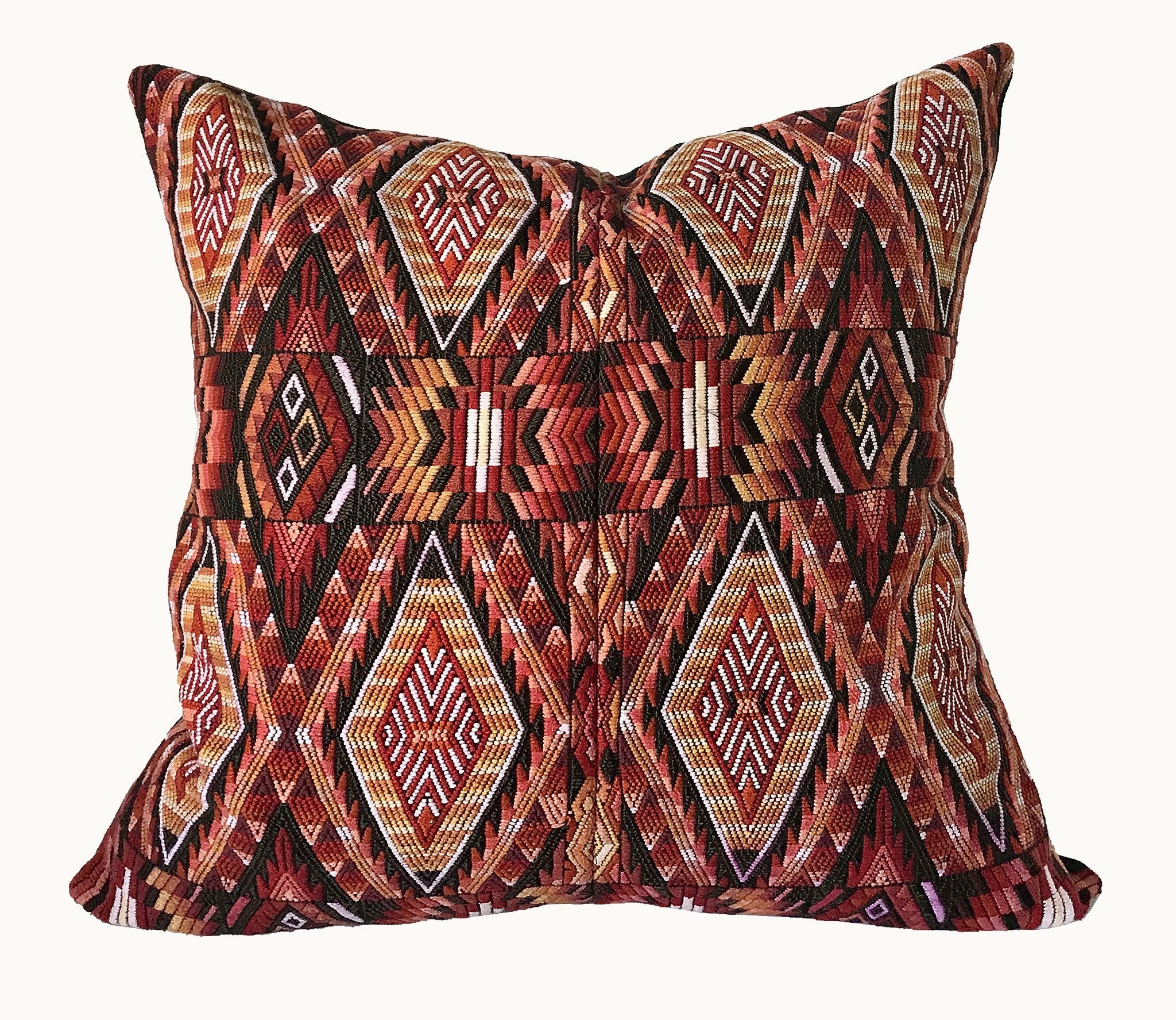 Guatemalan textiles, huipil pillow - Lamour Artisans