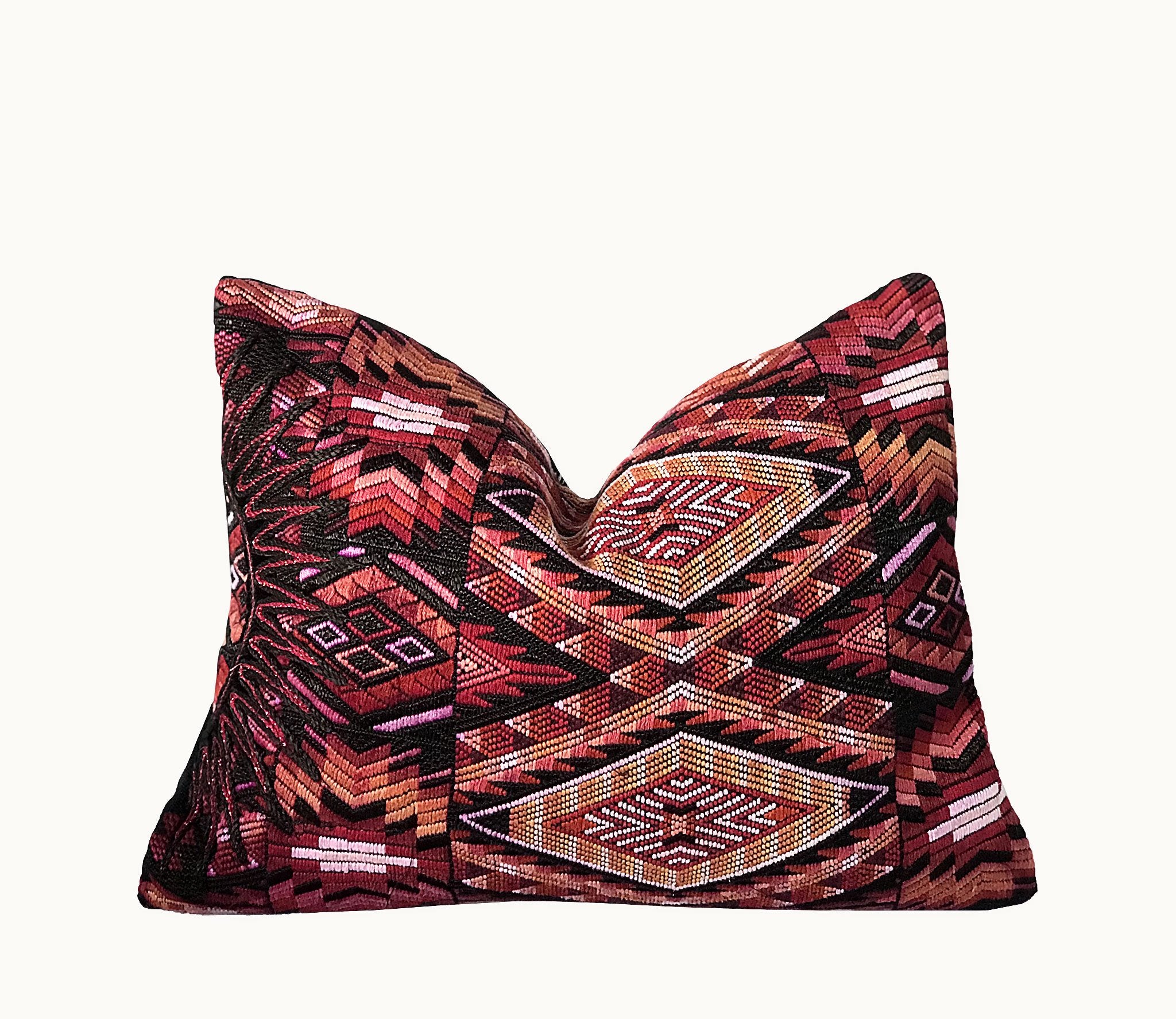 Guatemalan textiles, huipil pillow - Lamour Artisans