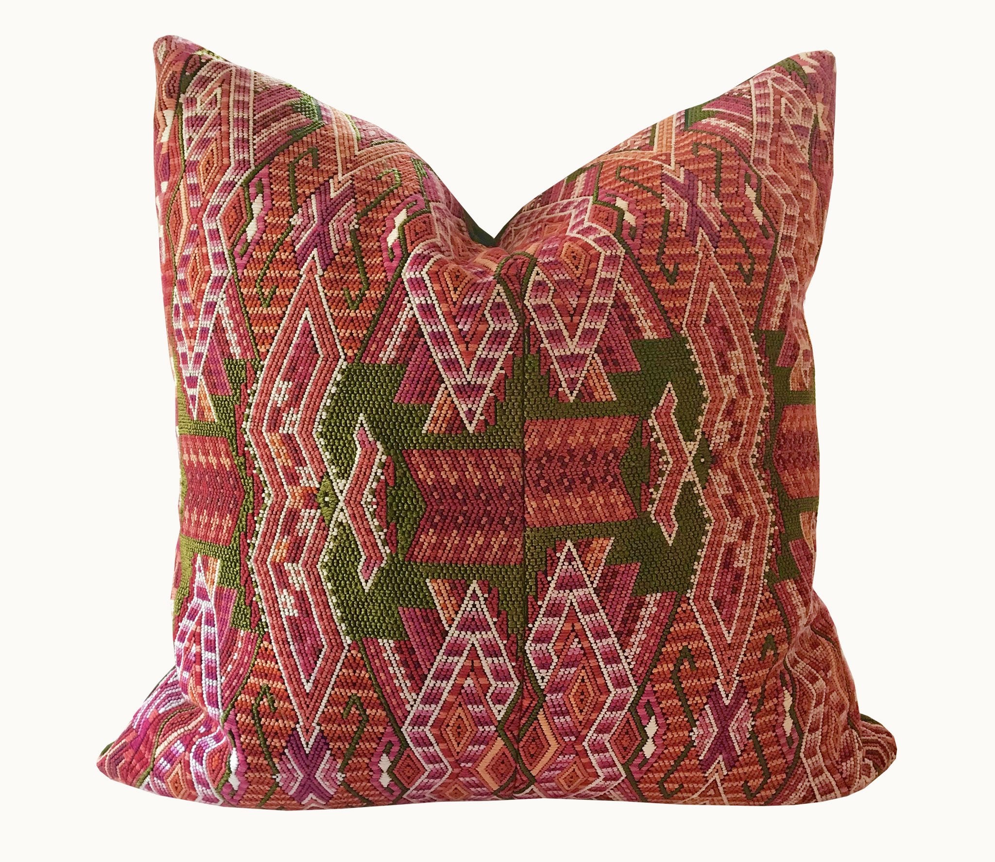 Guatemalan textiles, huipil pillow - Lamour Artisans