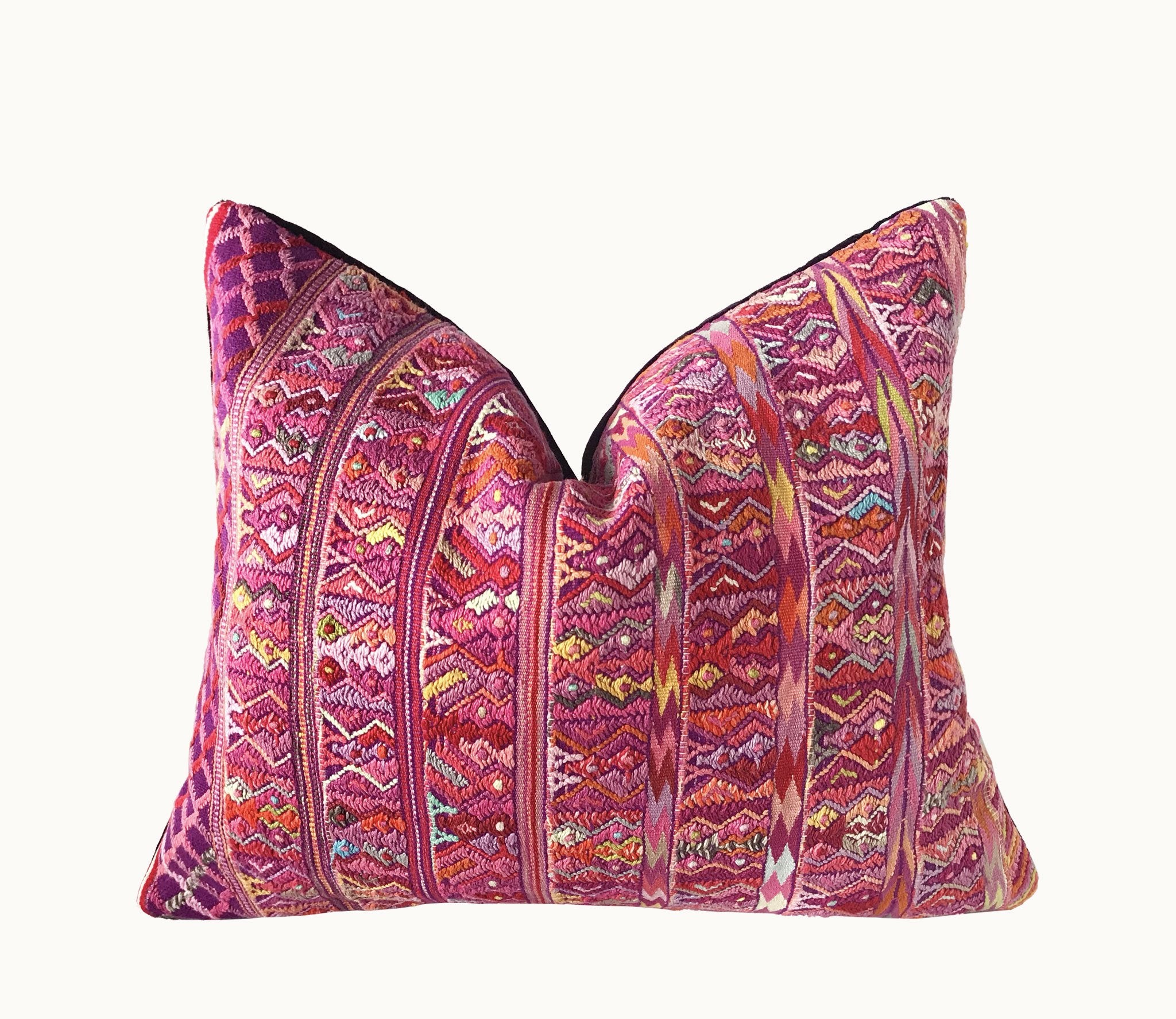 Guatemalan textiles, huipil pillow - Lamour Artisans