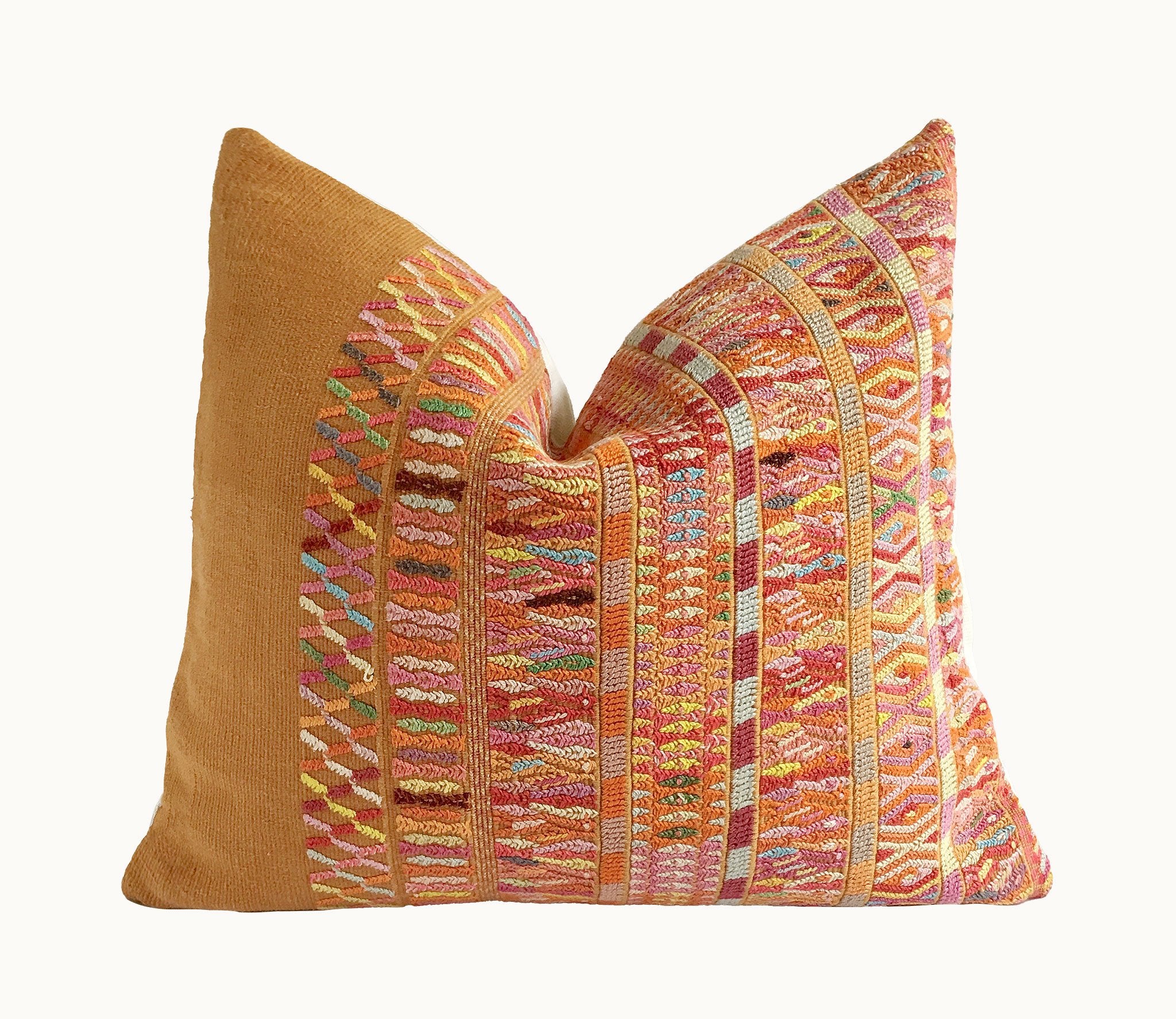 Guatemalan textiles, huipil pillow - Lamour Artisans