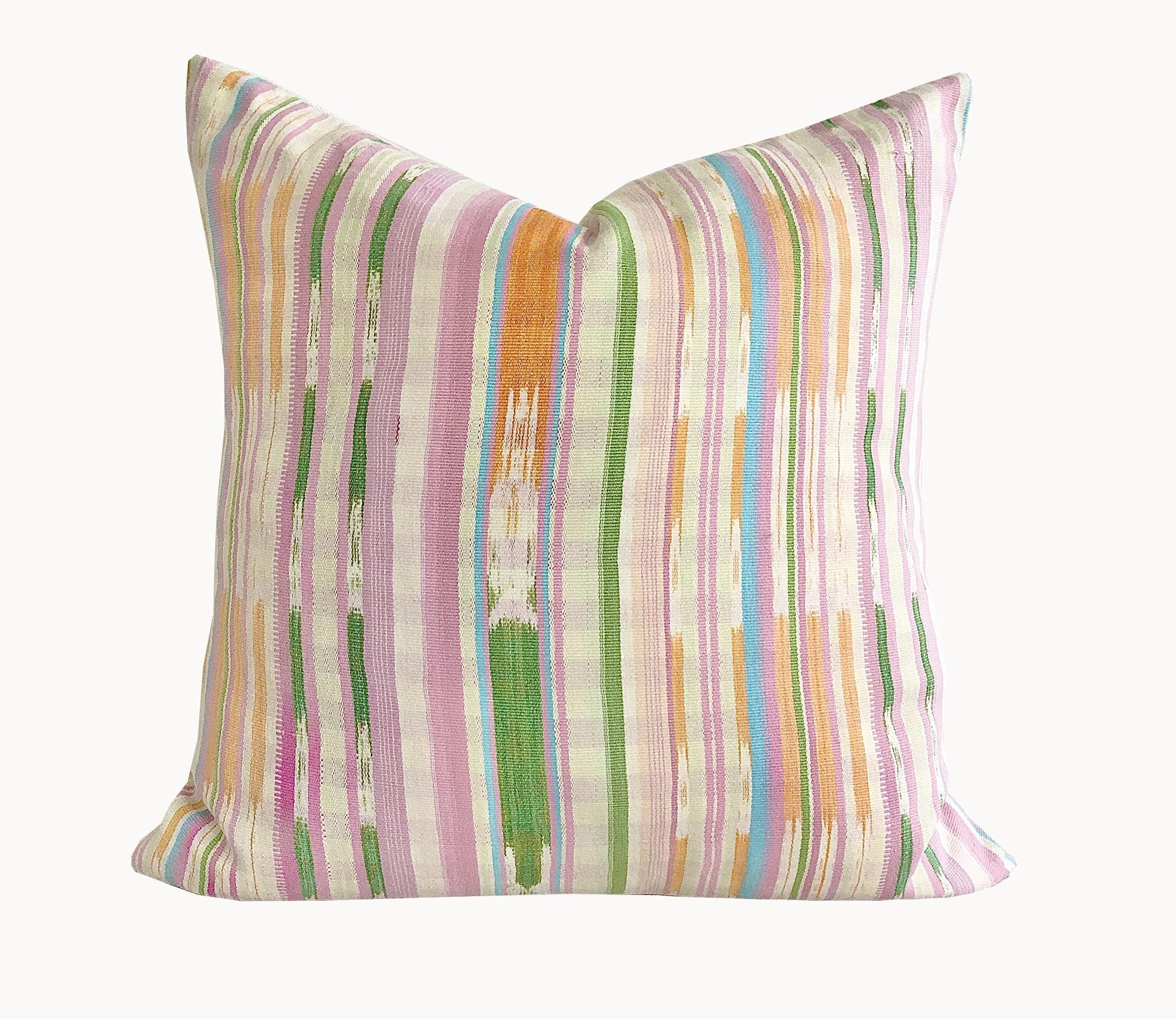 Guatemalan textiles, ikat pillow - Lamour Artisans
