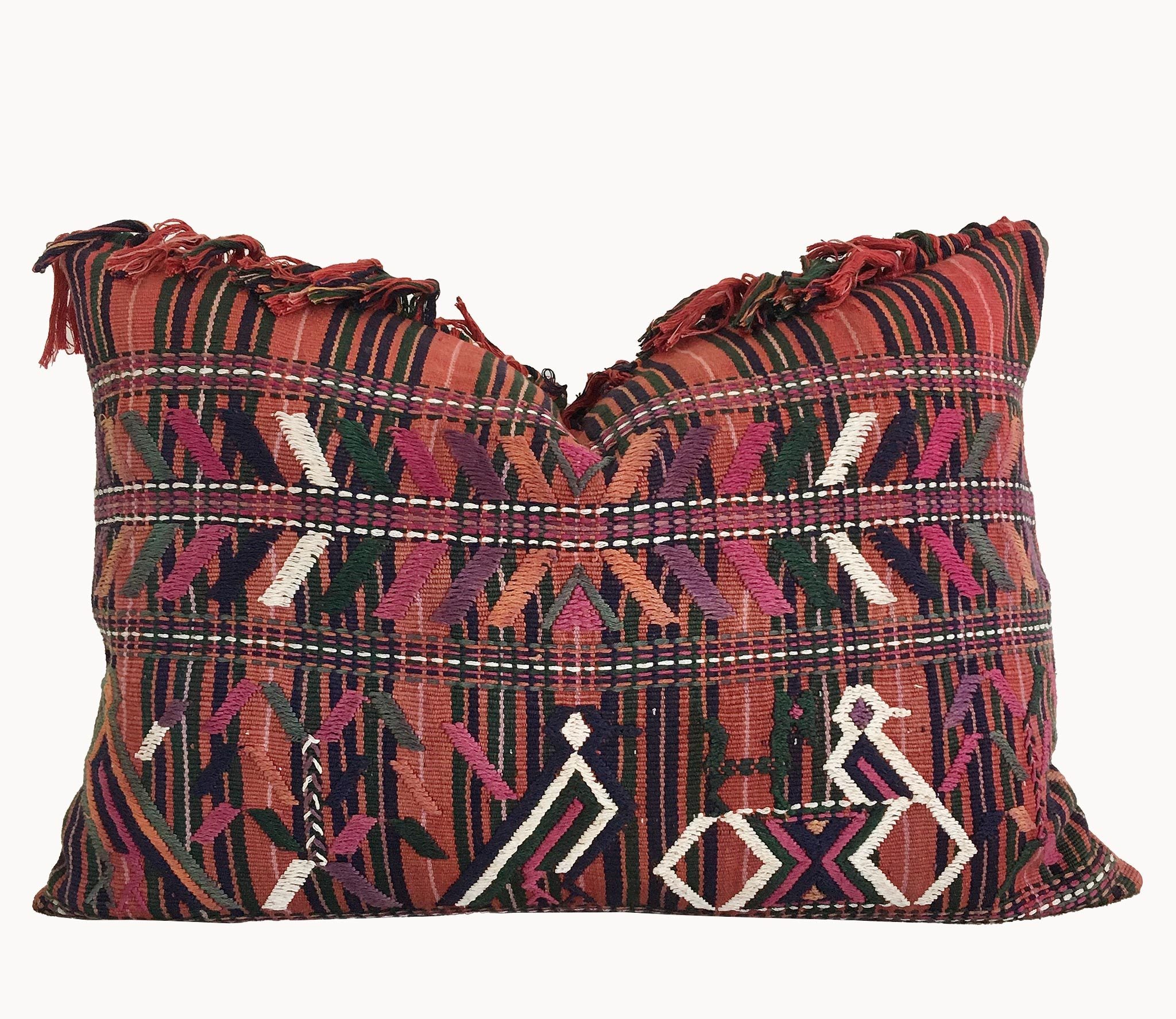 Guatemalan textiles, huipil pillow - Lamour Artisans
