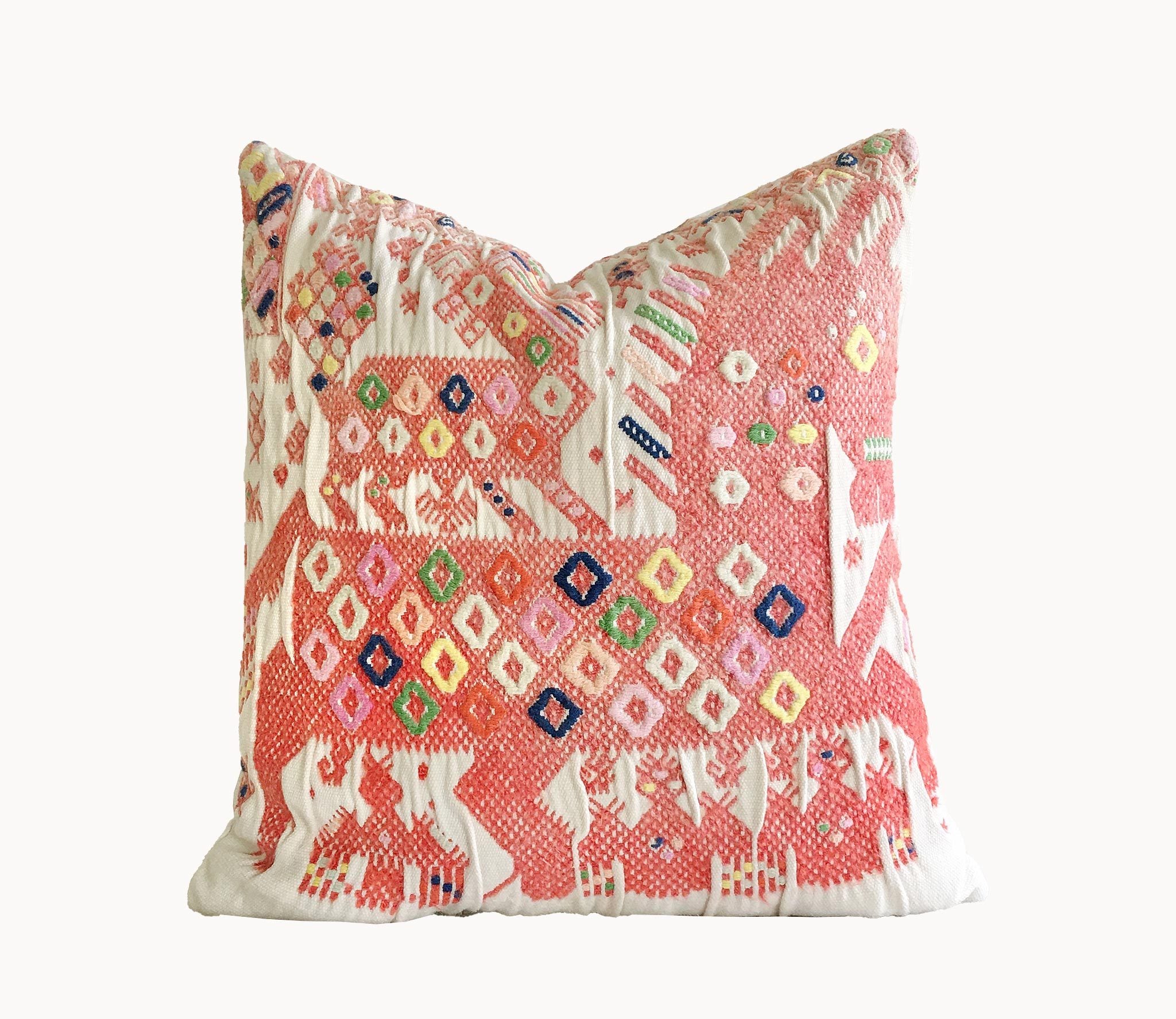 Guatemalan textiles, huipil pillow - Lamour Artisans