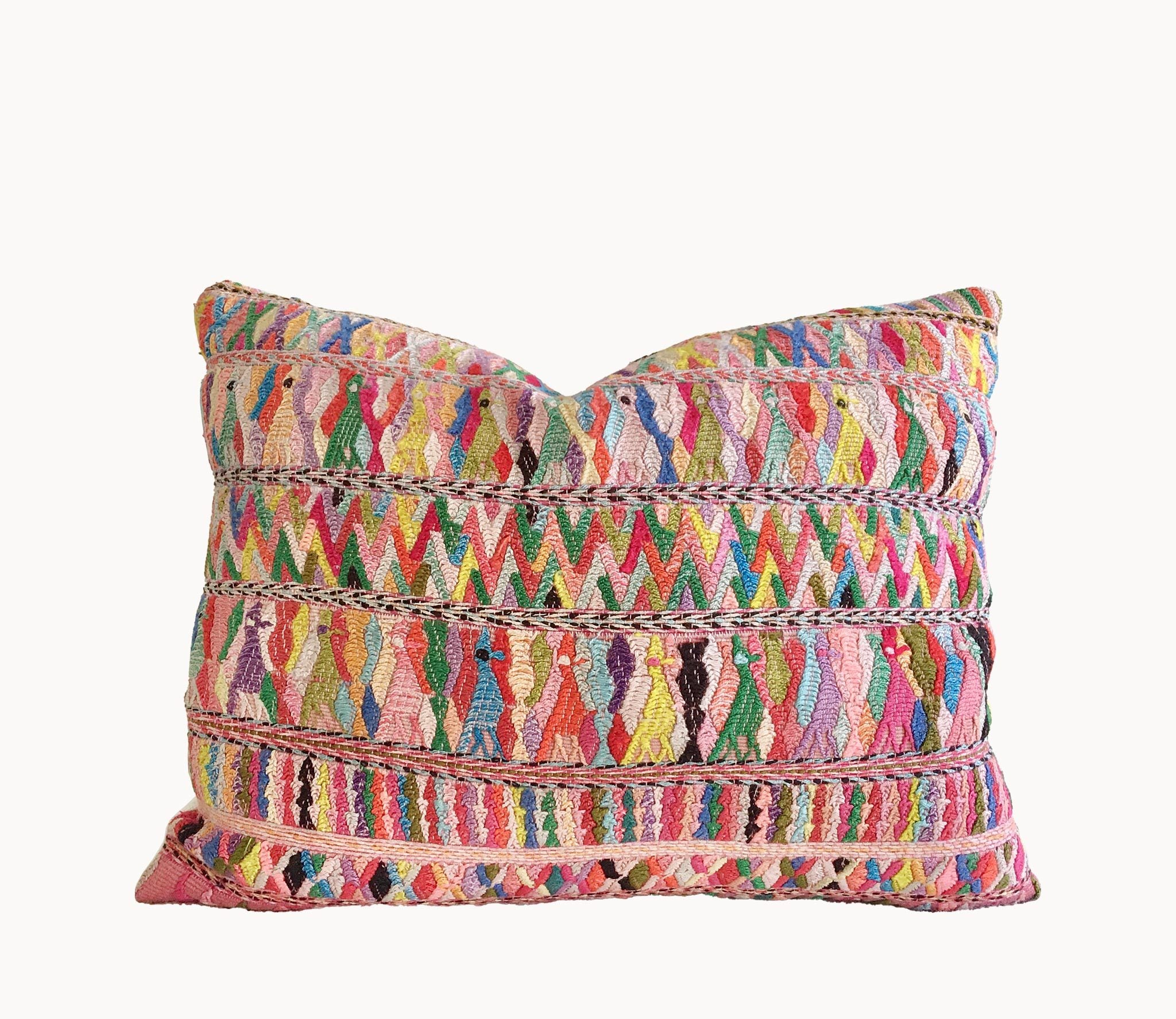 Guatemalan textiles, huipil pillow - Lamour Artisans