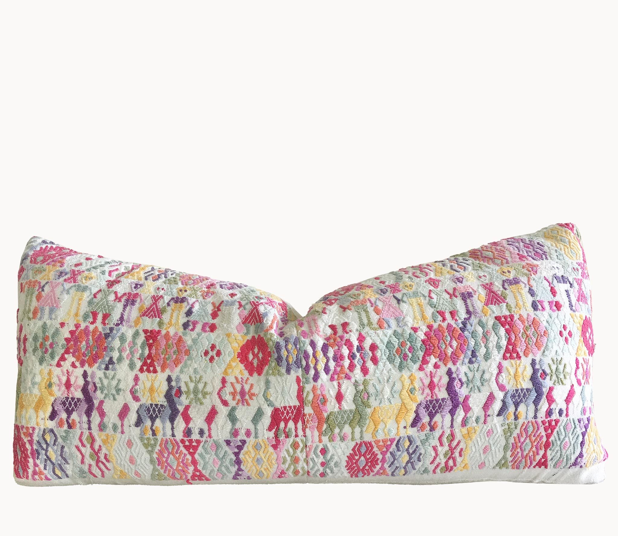Guatemalan textiles, huipil pillow - Lamour Artisans