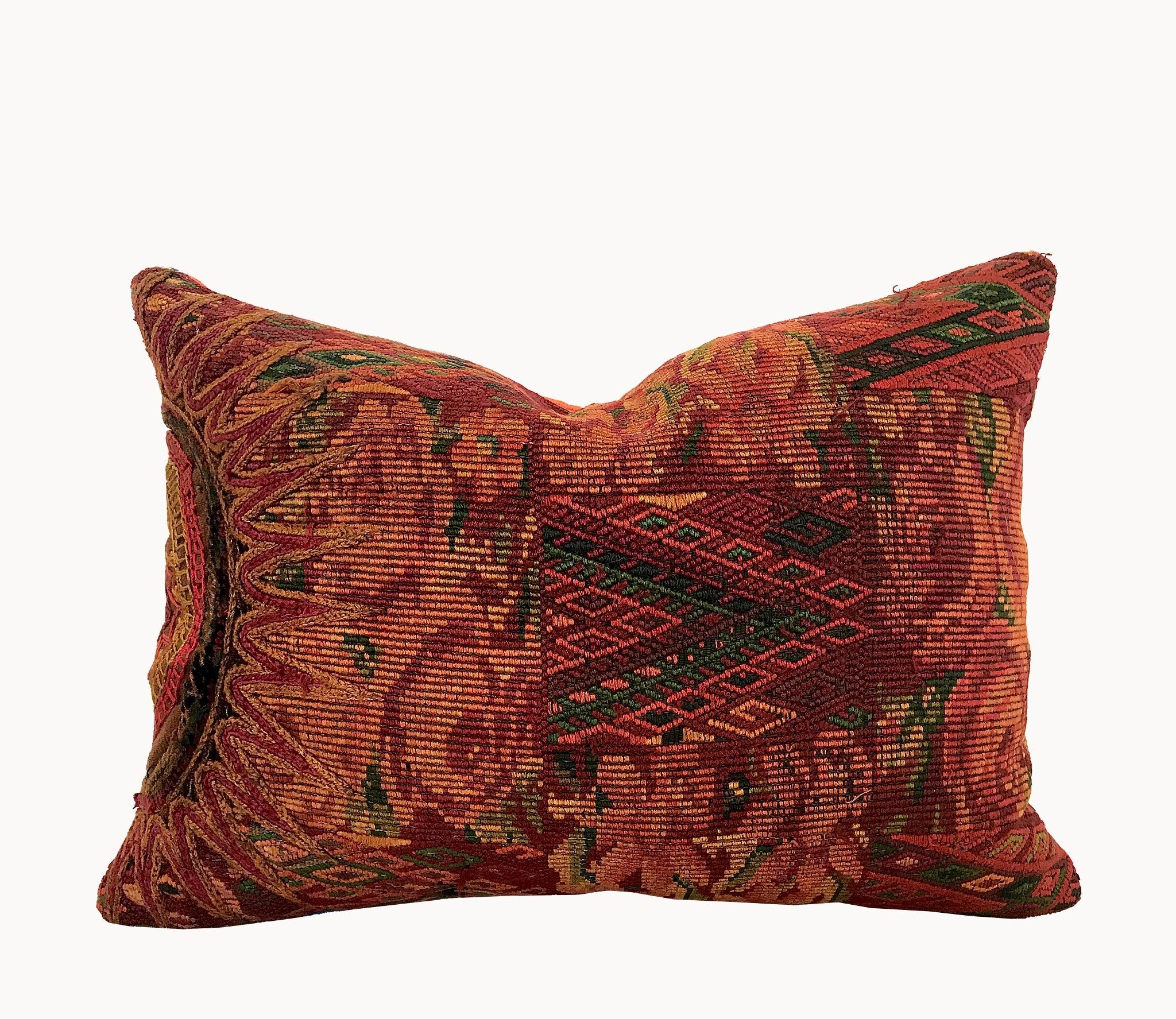 Guatemalan Huipil Pillow - Chichicastenango Florals V