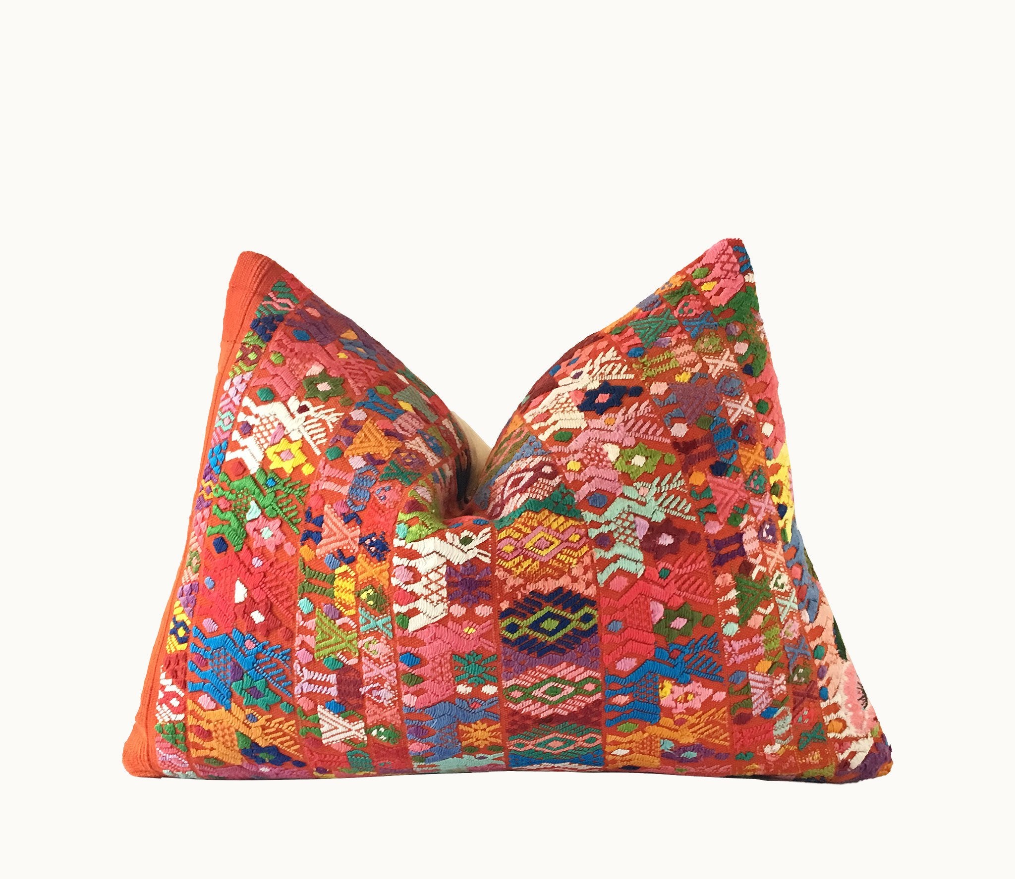 Guatemalan textiles, huipil pillow - Lamour Artisans