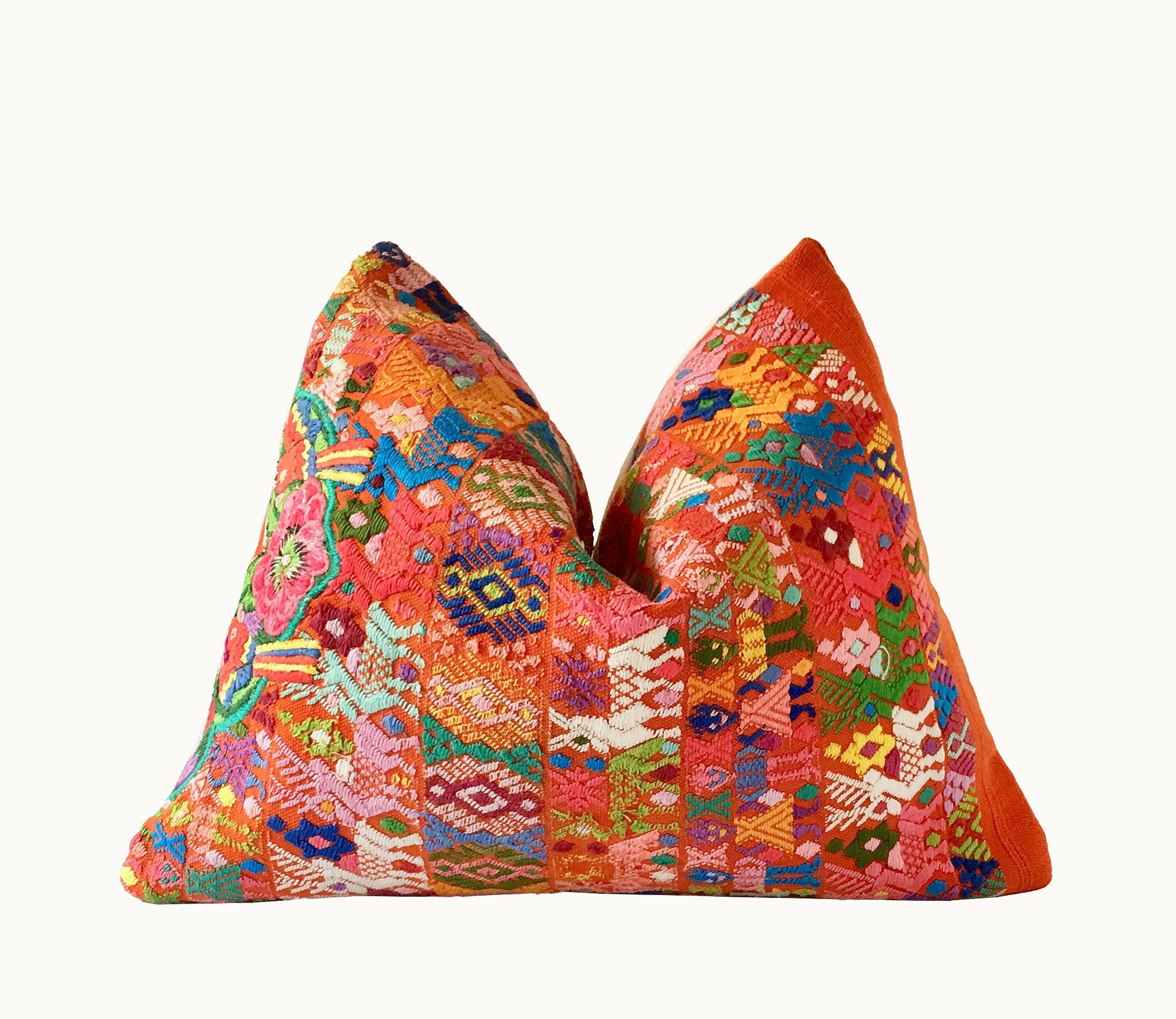 Guatemalan textiles, huipil pillow - Lamour Artisans