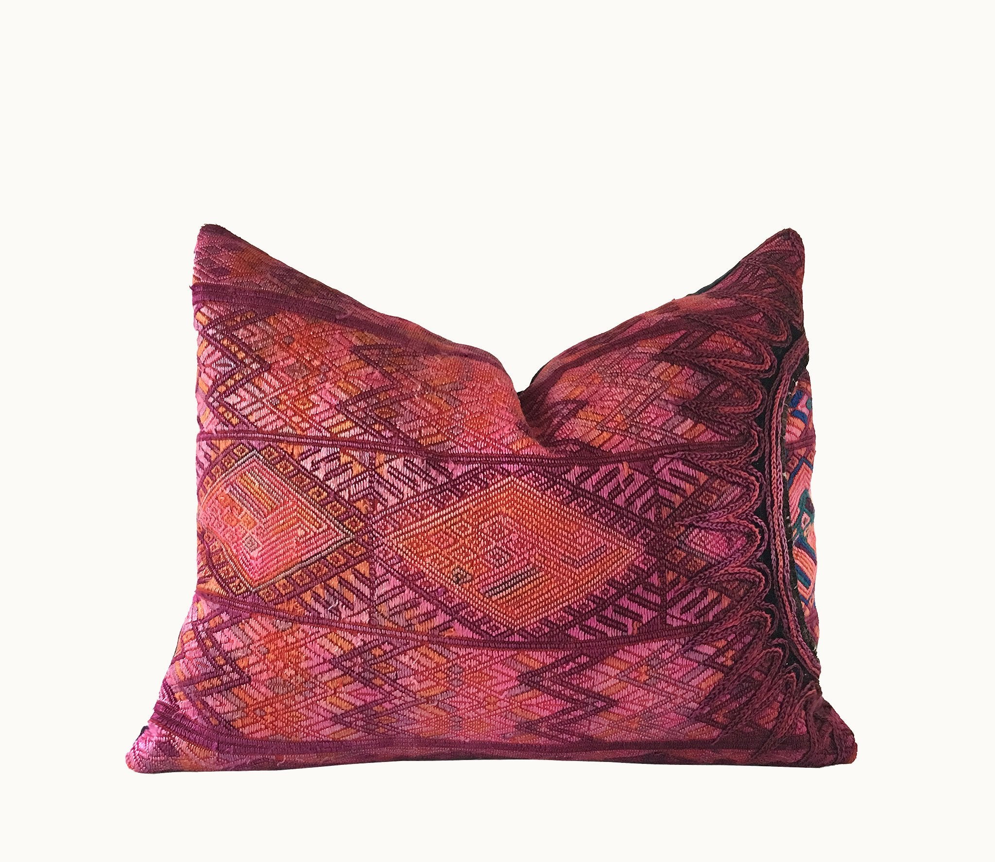 Guatemalan textiles, huipil pillow - Lamour Artisans