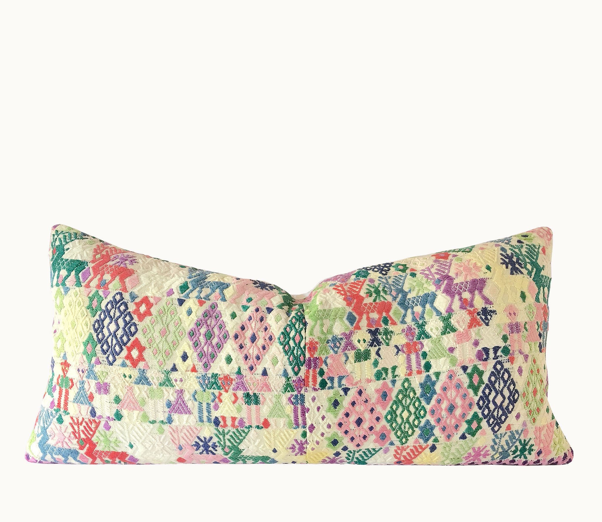 Guatemalan textiles, huipil pillow - Lamour Artisans