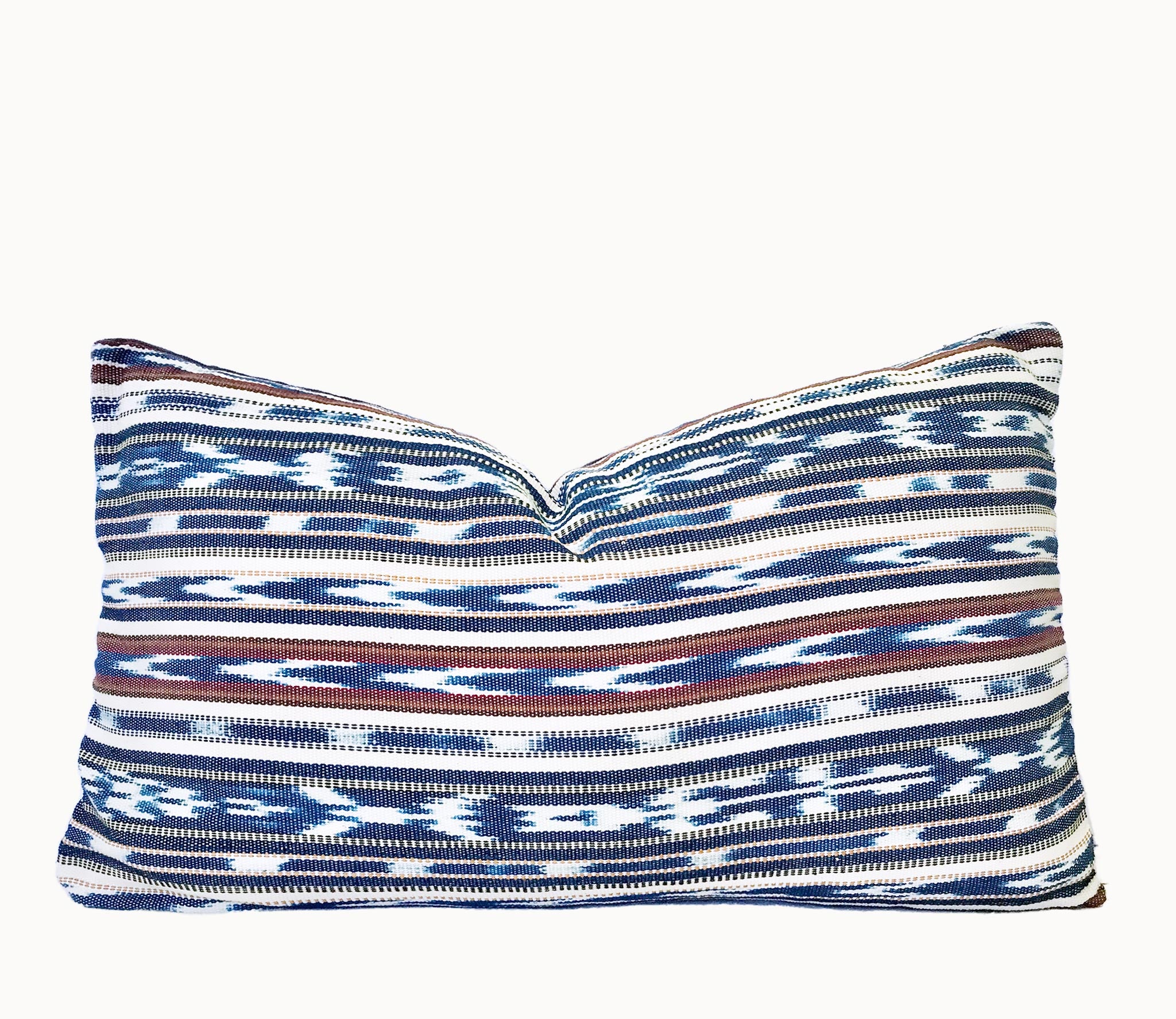 Handwoven Guatemala ikat pillow