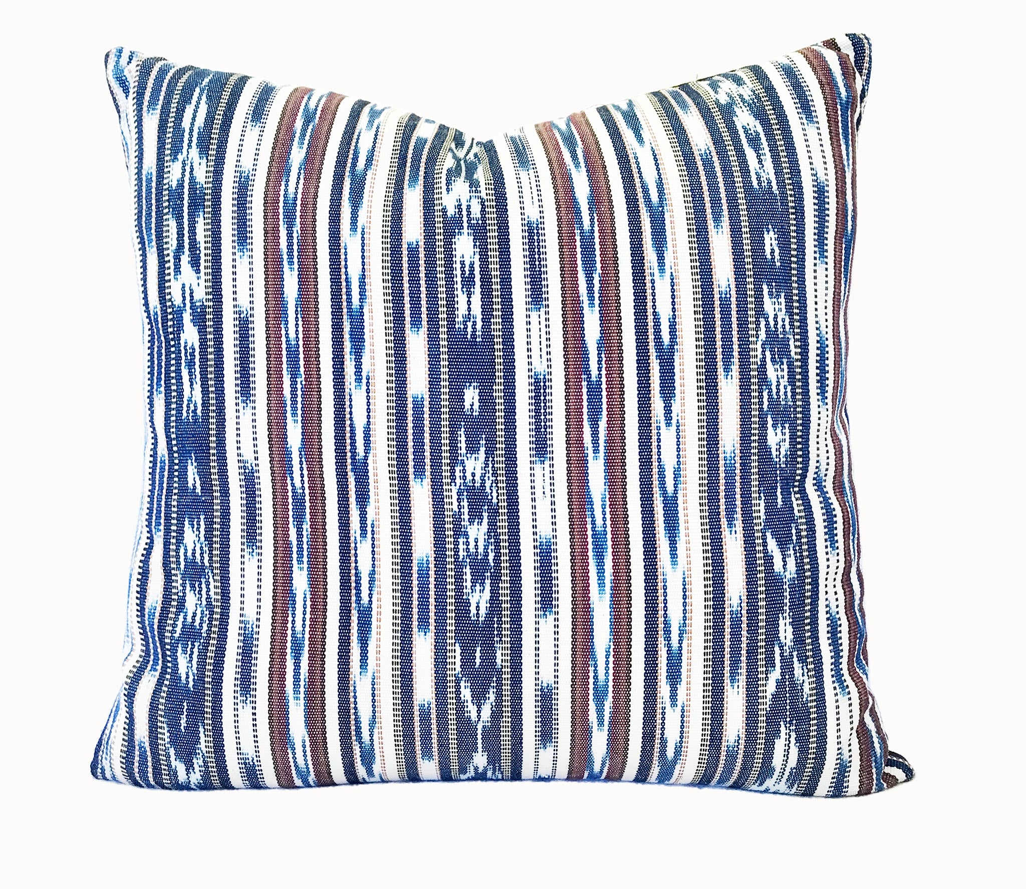 Handwoven Guatemala ikat pillow