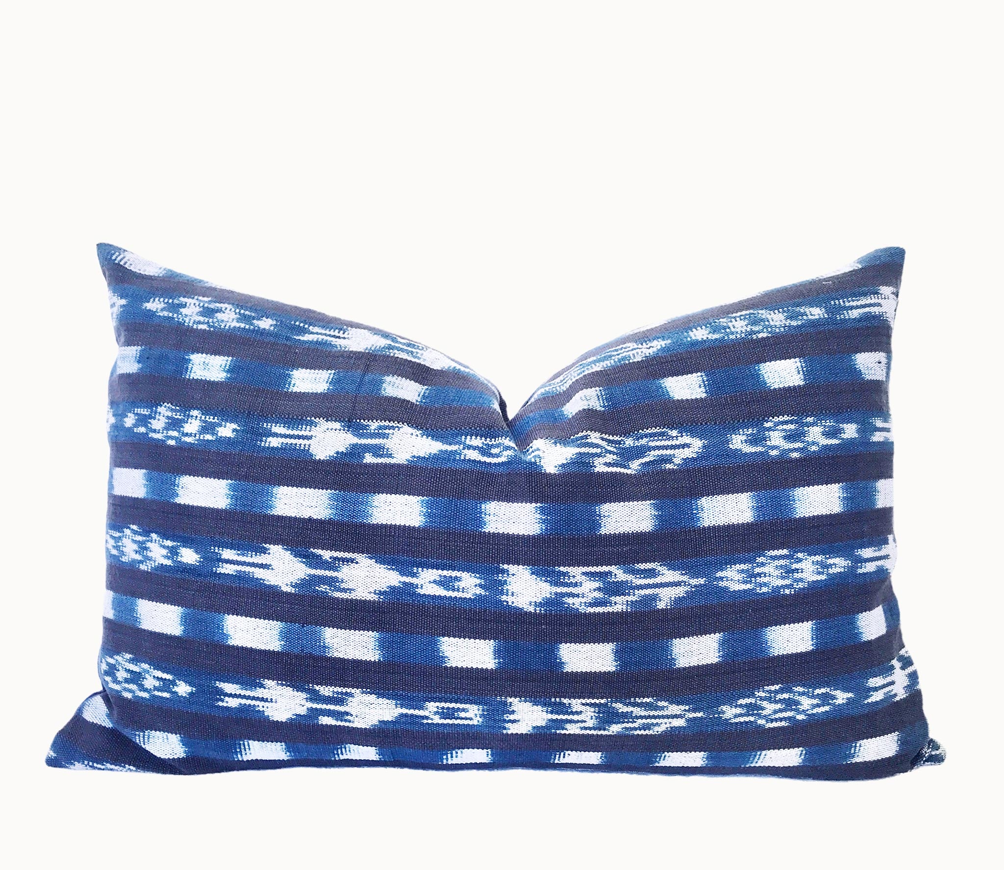 Handwoven Guatemala ikat pillow