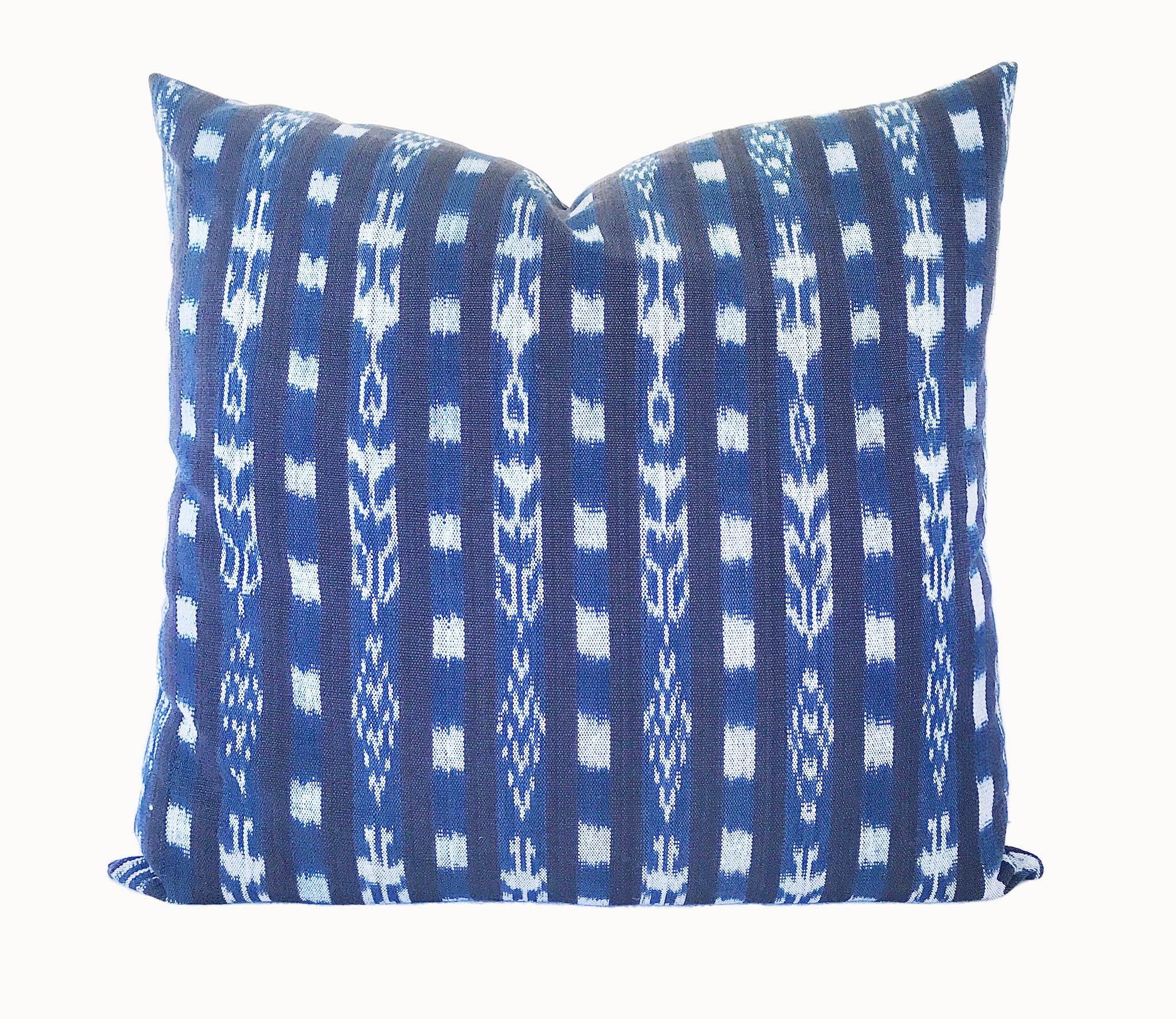 Blue Lagoon - Ikat Throw Pillow