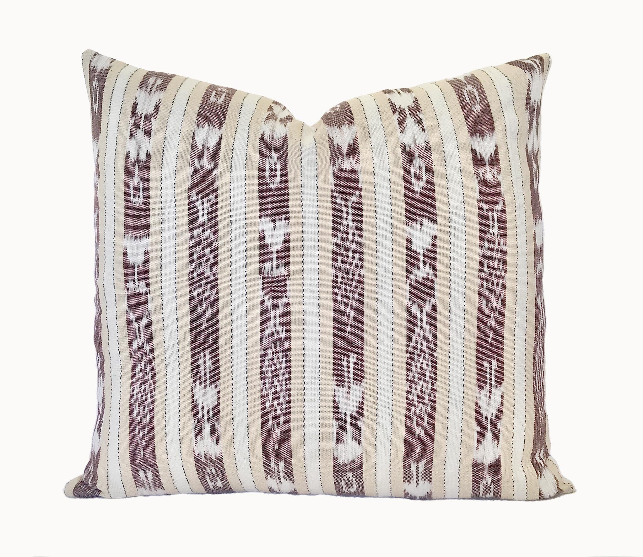 Cocoa - Ikat Throw Pillow