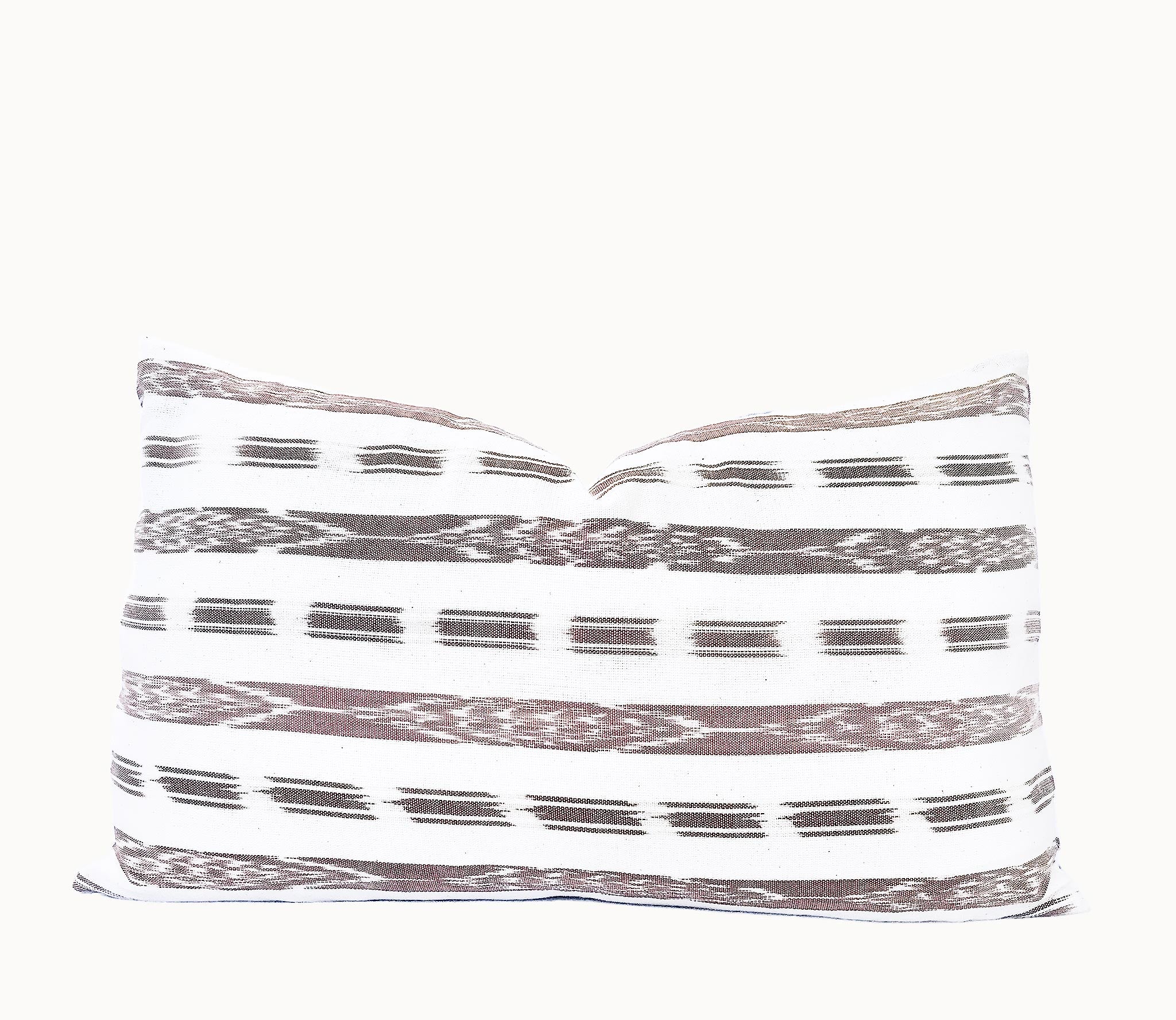 Handwoven Guatemala ikat pillow