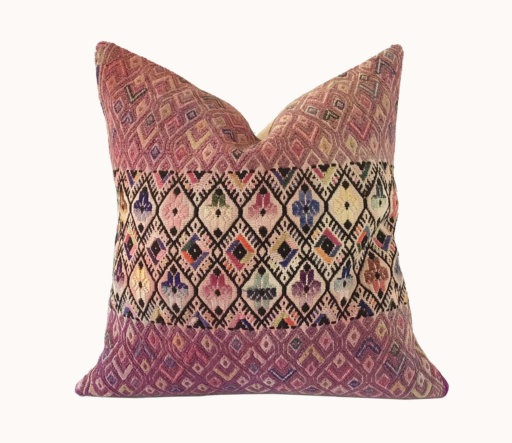 Guatemalan textiles, huipil pillow - Lamour Artisans