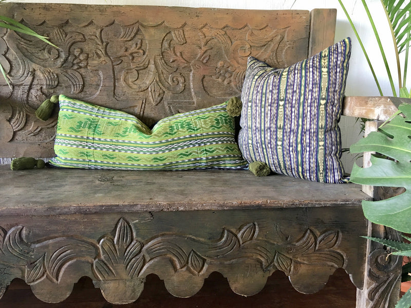Guatemalan textiles, huipil pillow - Lamour Artisans