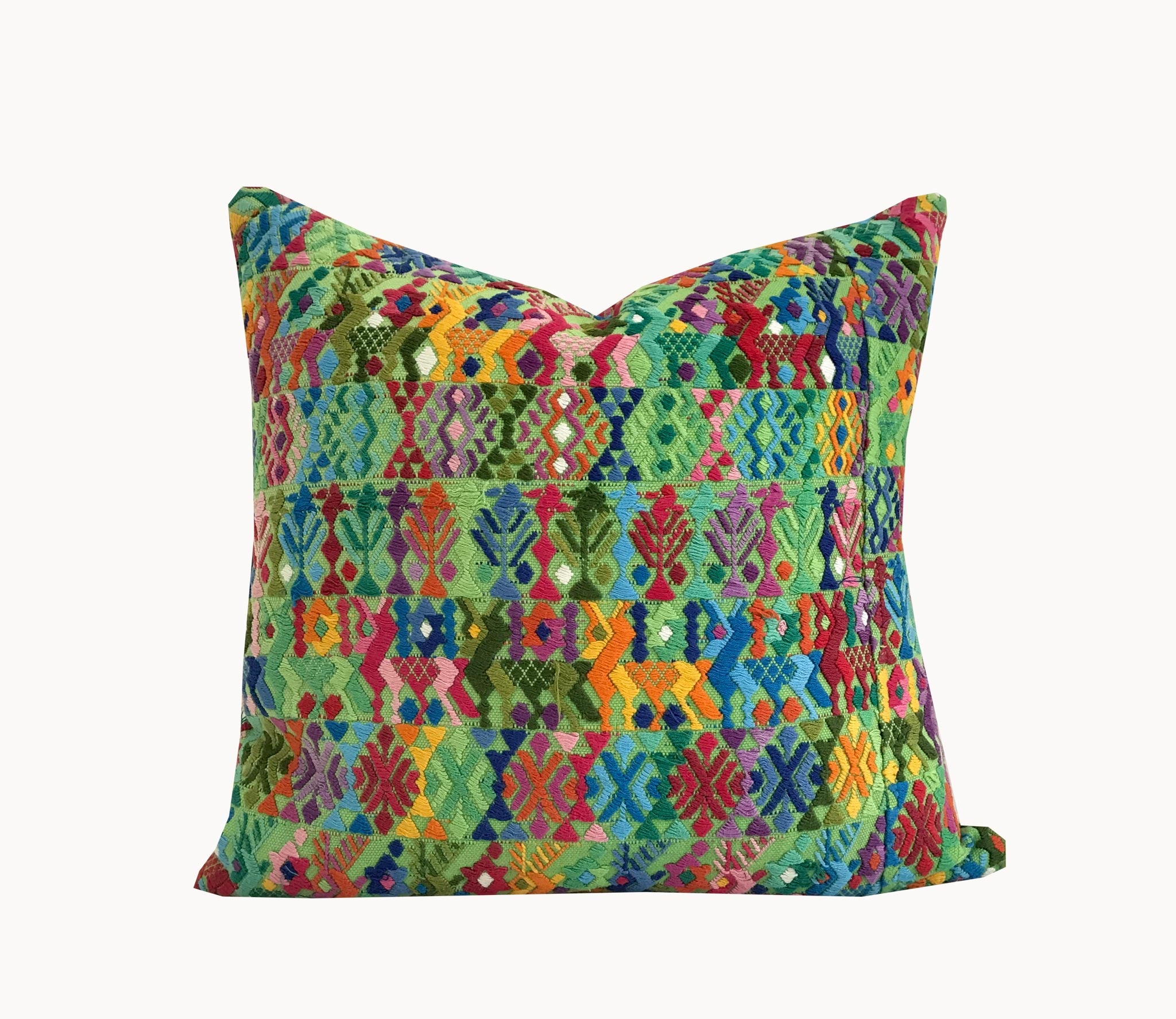 Guatemalan Huipil Textile - Green Coban IV